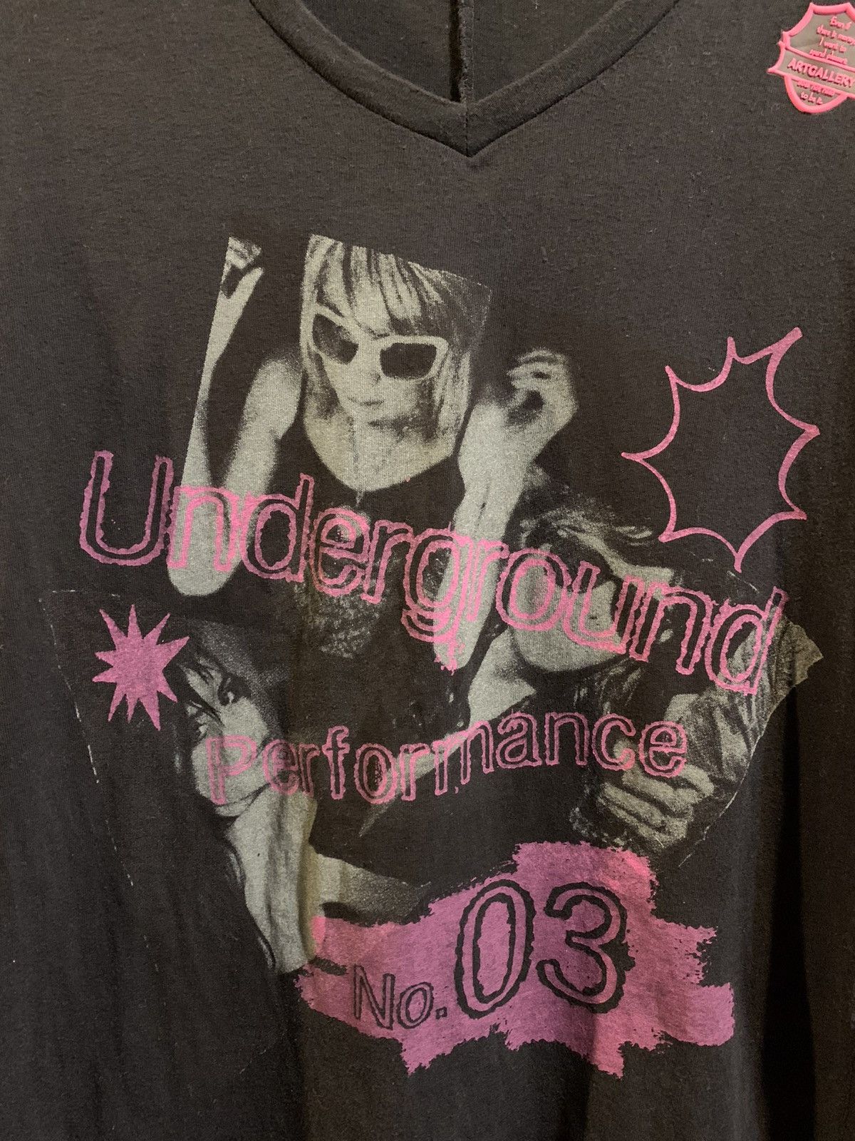 20471120 × Beauty Beast × Hysteric Glamour Art Gallery V Neck Underground Perfomance Longsleeve Size L / US 10 / IT 46 - 2 Thumbnail