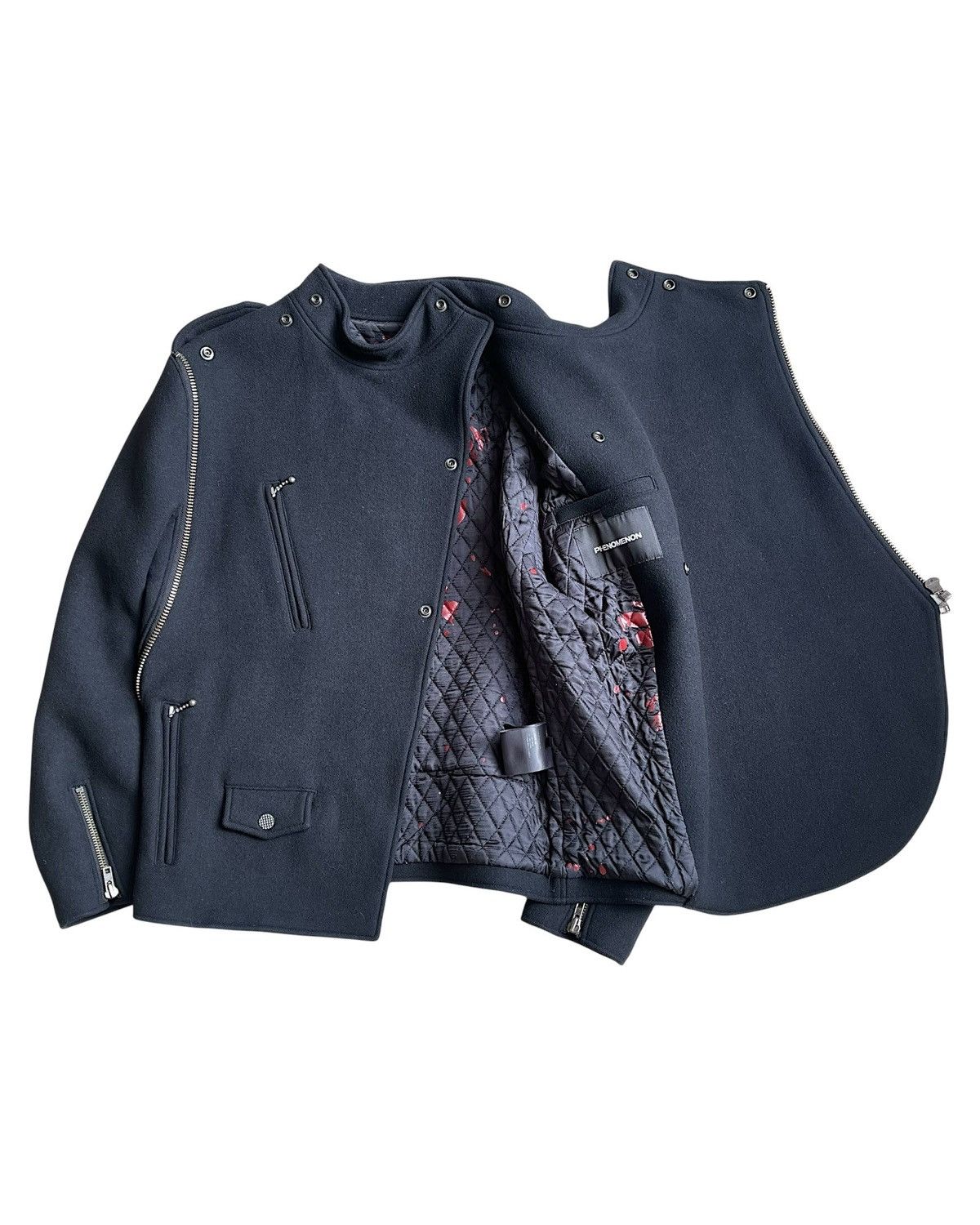 PHENOMENON AW2010 Knight Armor Wool Quilted Layer Jacket Size US L / EU 52-54 / 3 - 2 Thumbnail