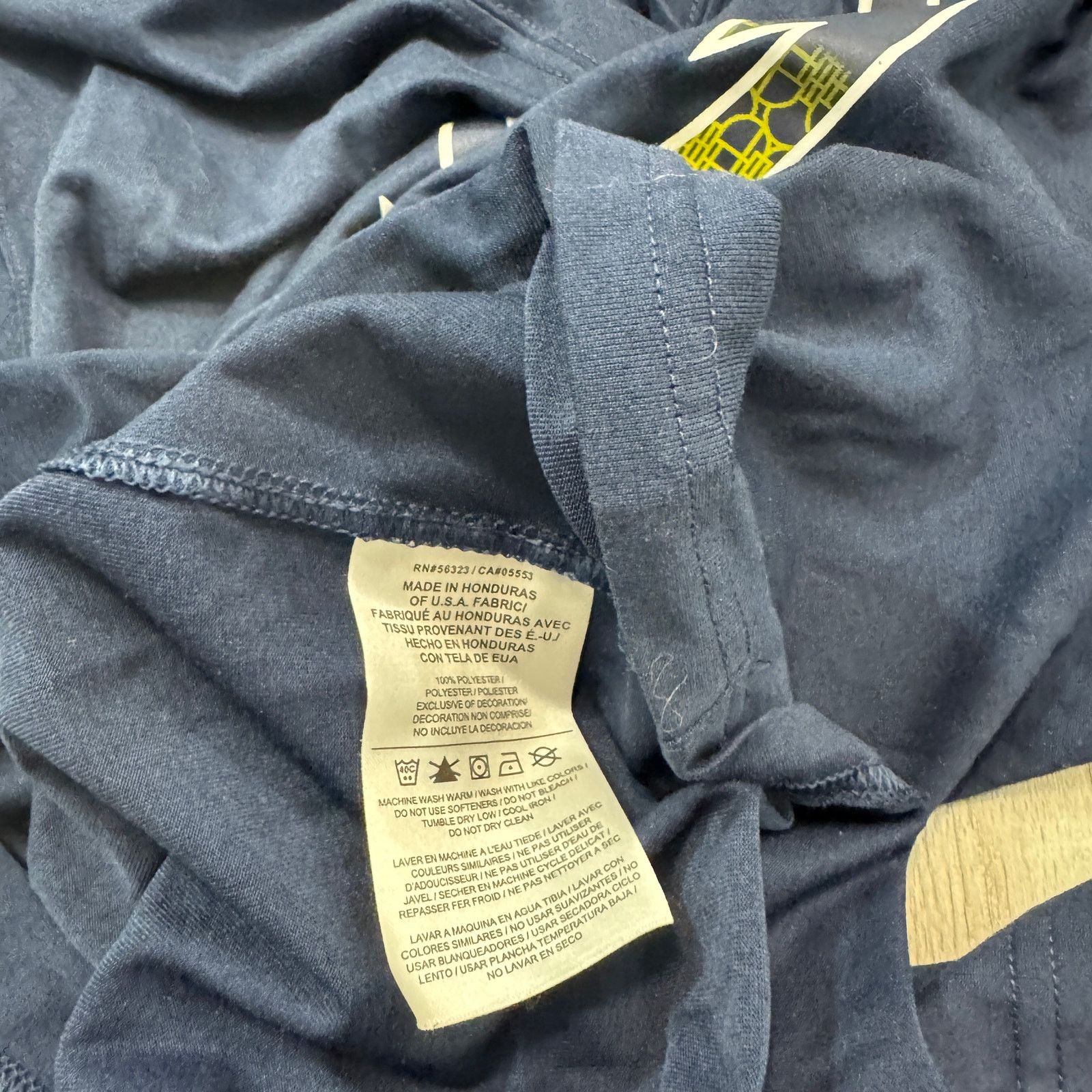 Jordan Brand Jordan Michigan Wolverines Shirt Men's Large Blue Yellow Size US L / EU 52-54 / 3 - 5 Thumbnail