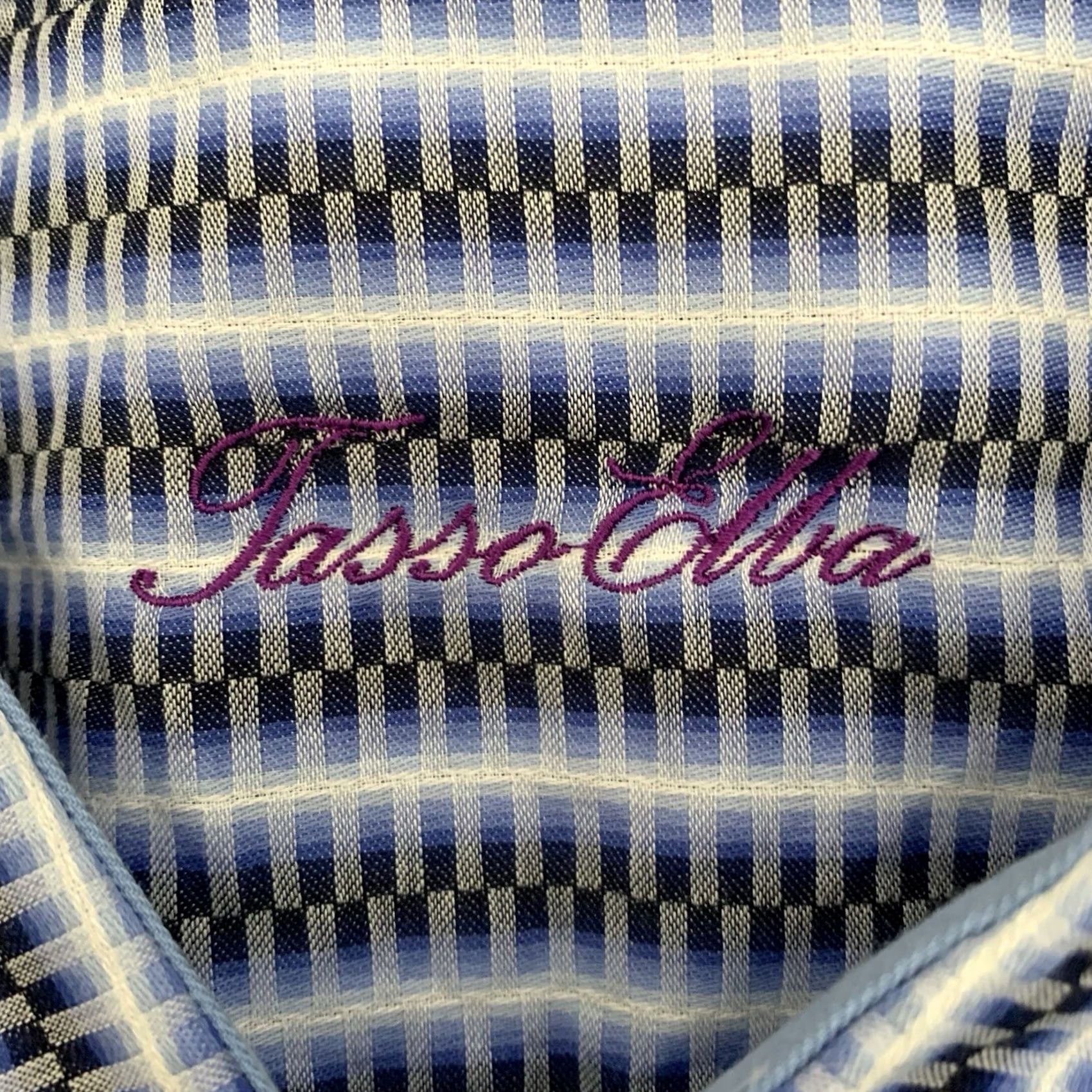 Tasso Elba Tasso Elba Shirt Mens XXL Blue Striped Long Sleeve Button Up Cotton 18-18.5 2XL Casual Party/Cocktail Size US XXL / EU 58 / 5 - 2 Thumbnail