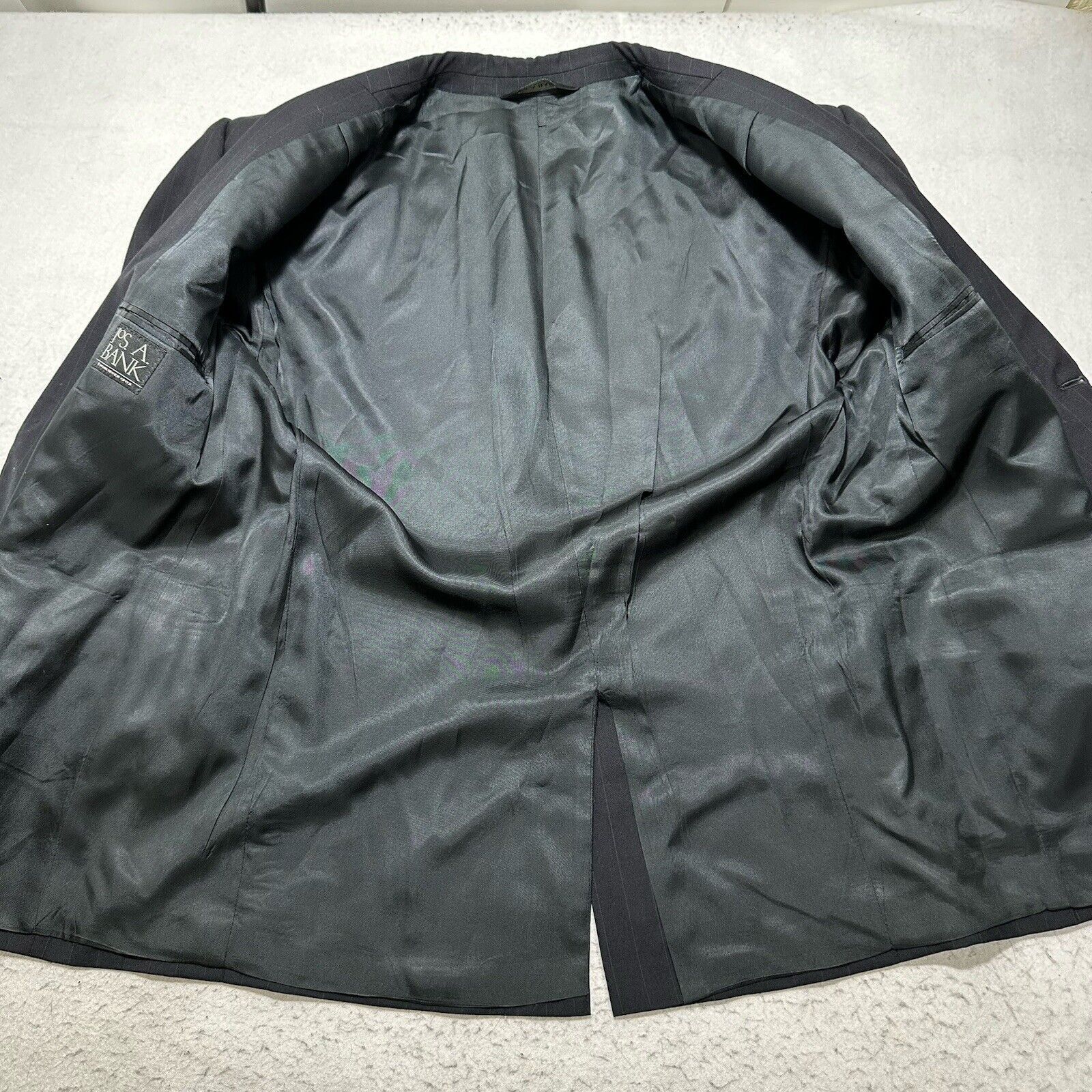 Jos. A. Bank Jos. A. Bank 42S 100% Wool Suit Jacket Dark Gray Coat Size 42S - 6 Thumbnail