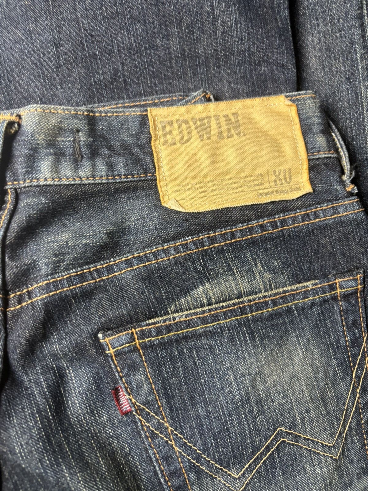Edwin 2000s Edwin Japan Claw Marks Distressed Bootcut Jeans Size US 31 - 8 Thumbnail