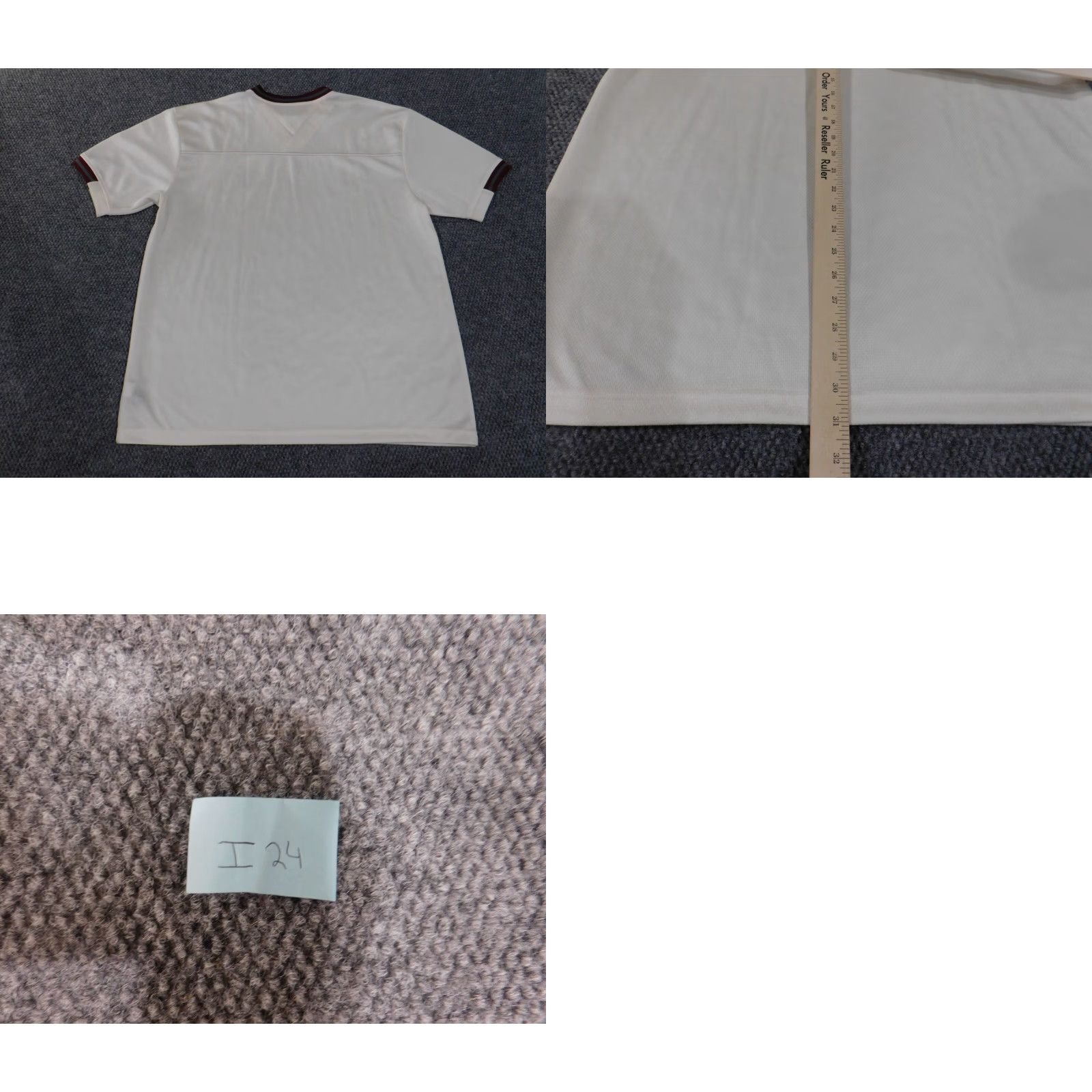 Tommy Hilfiger VINTAGE Tommy Hilfiger Shirt XL White Mens Athletics Stretch Retro Y2K Size US XL / EU 56 / 4 - 9 Thumbnail