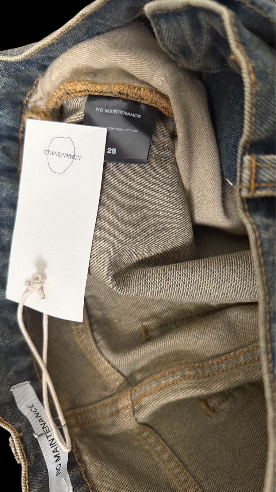 Other No maintenance Sand wash baggy denim Size US 28 / EU 44 - 4 Thumbnail