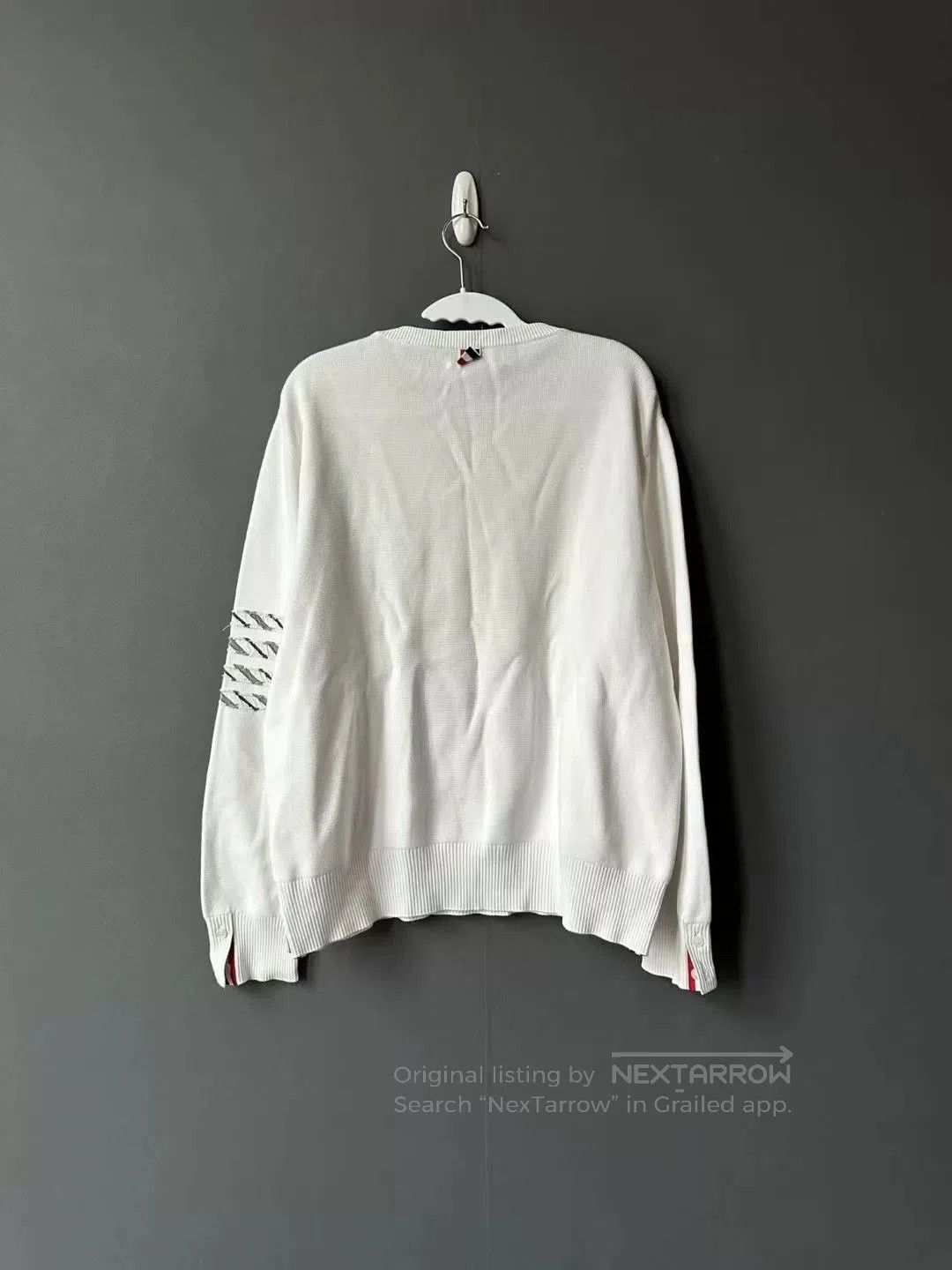 Thom Browne thom browne white knit sweater size 4. Size US M / EU 48-50 / 2 - 2 Thumbnail