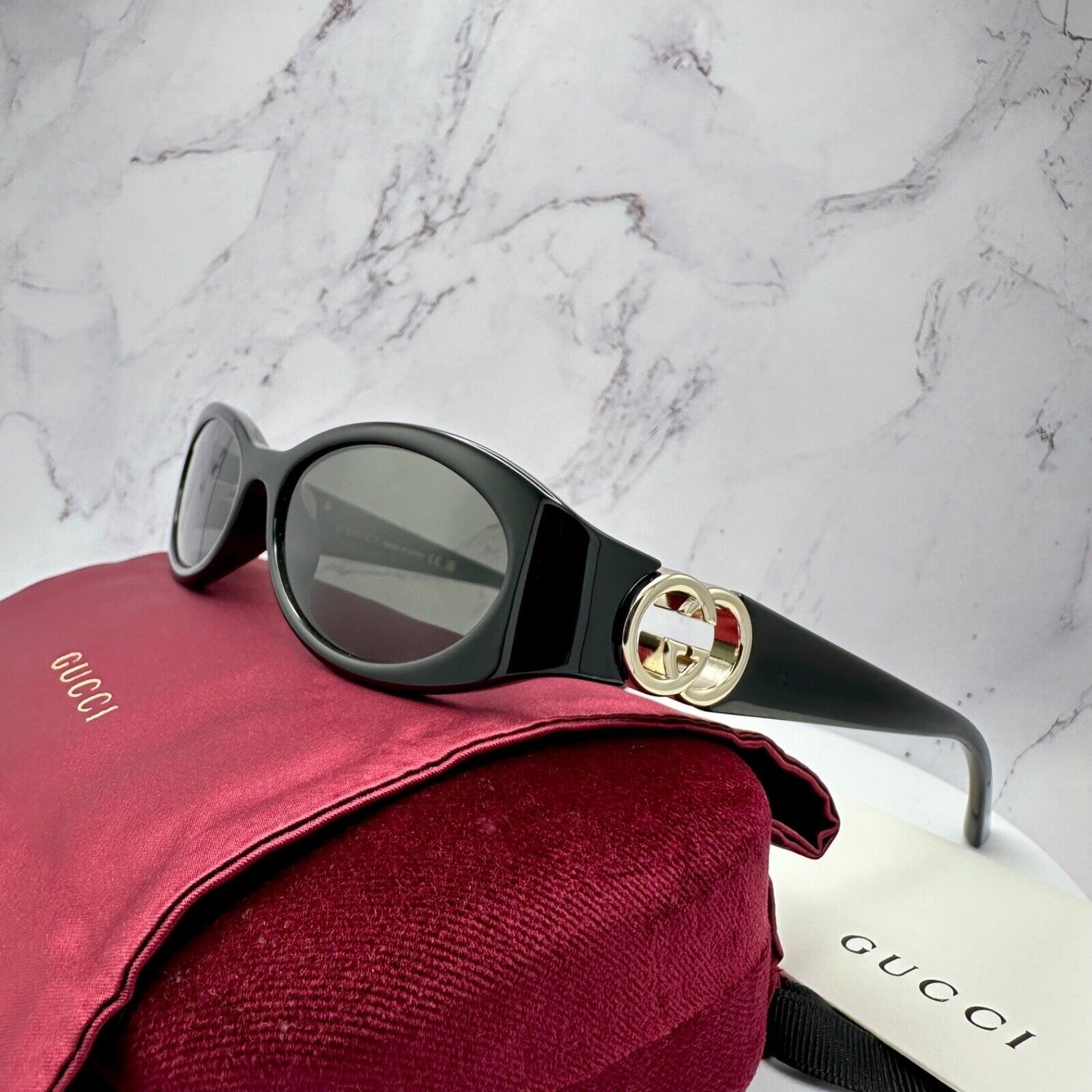 Gucci New Gucci Sunglasses Hailey Bieber Collaboration Black Size ONE SIZE - 21 Thumbnail