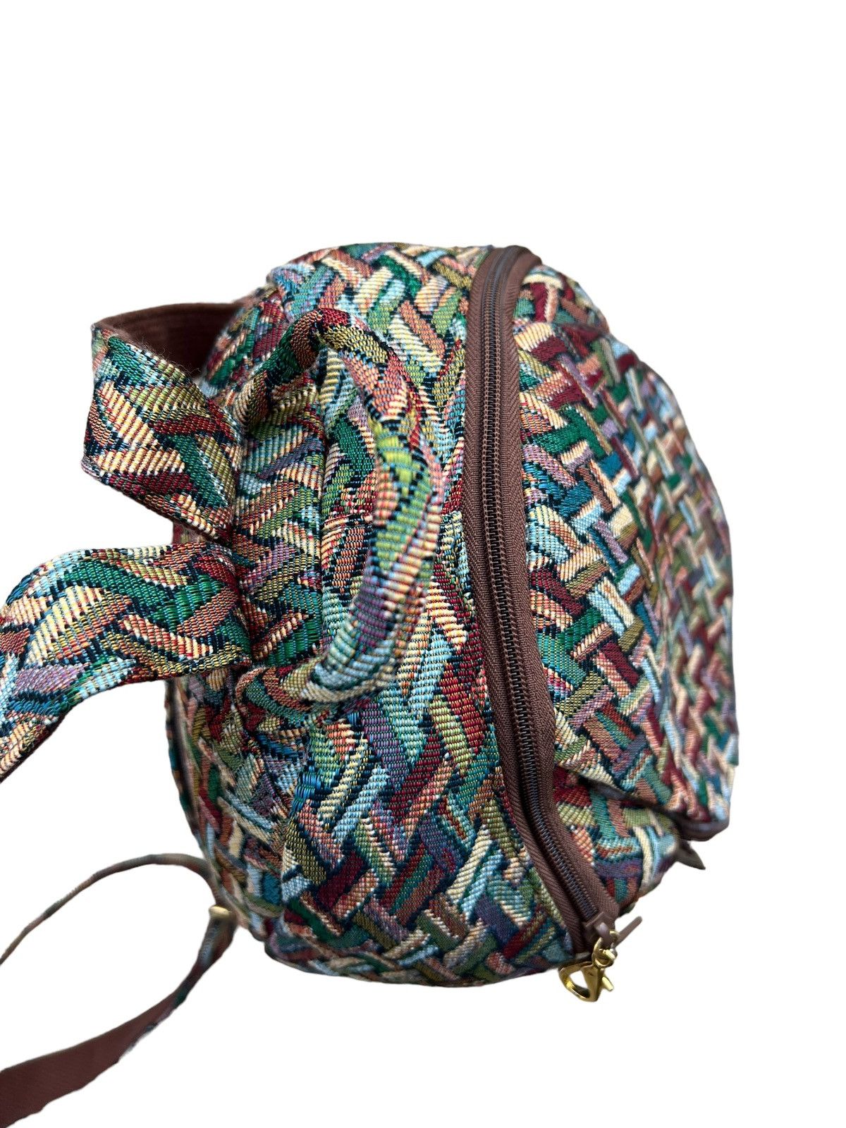 Vintage Vintage Yamatoya Ravi Ravi Japan Jacquard Backpack Bag Size ONE SIZE - 15 Thumbnail