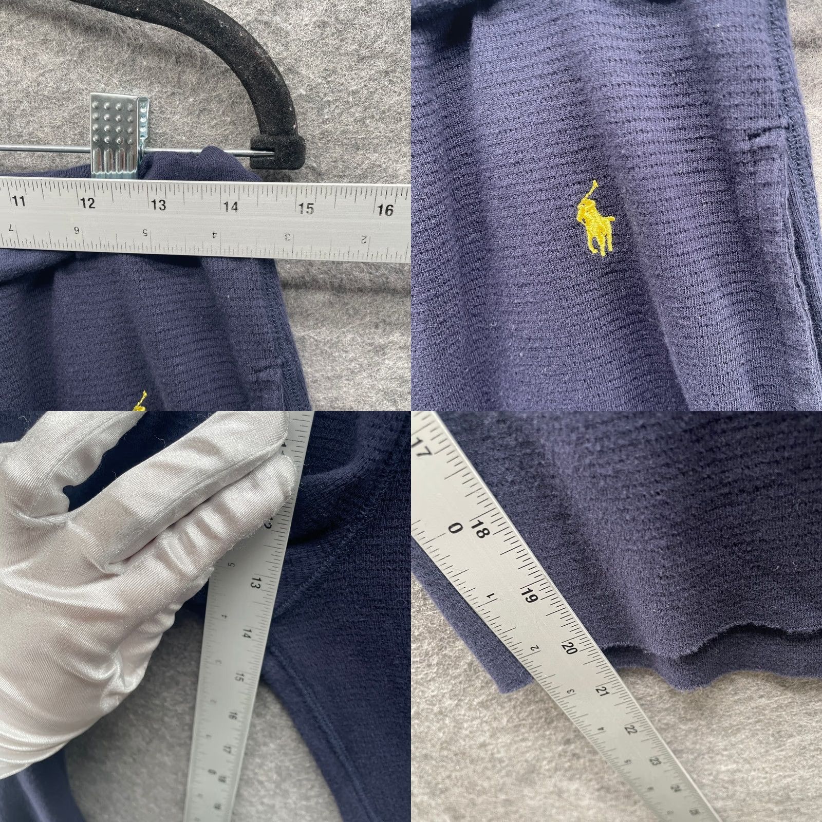 Polo Ralph Lauren Polo Ralph Lauren Sleepwear Pajama Pants Womens M Navy Cropped Wide Leg Cotton Size 32" / US 10 / IT 46 - 8 Thumbnail