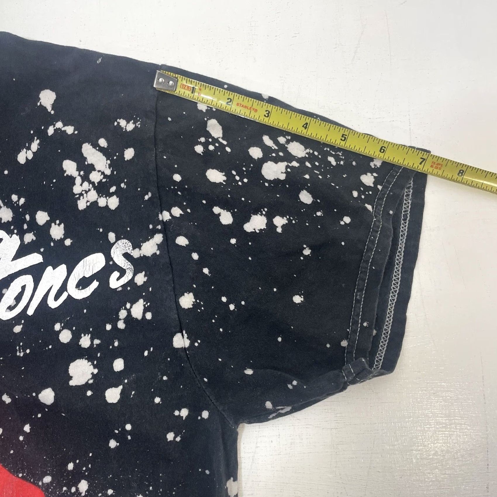 Vintage The Rolling Stones Shirt Men Medium Black White Paint Splatter Tongue Graphic Size US M / EU 48-50 / 2 - 7 Thumbnail