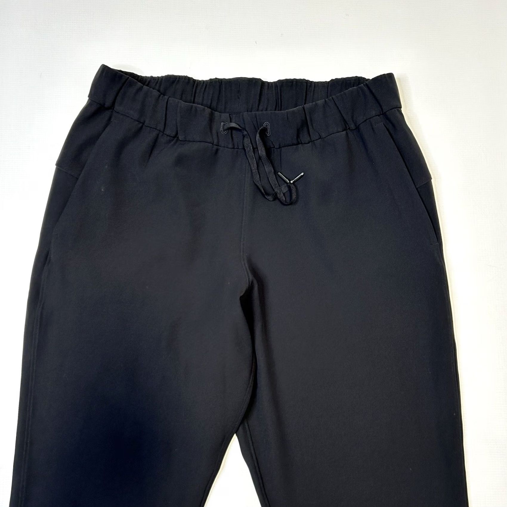 Lululemon Lululemon On The Fly Crop Pants Womens 10 Black Woven 23" Ism Drawstring Pockets Size 32" / US 10 / IT 46 - 6 Thumbnail