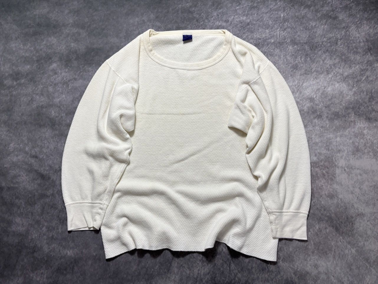 Vintage 1980s KMart Longsleeve Vintage Thermal Shirt Waffle 80s 90s Size US L / EU 52-54 / 3 - 16 Thumbnail
