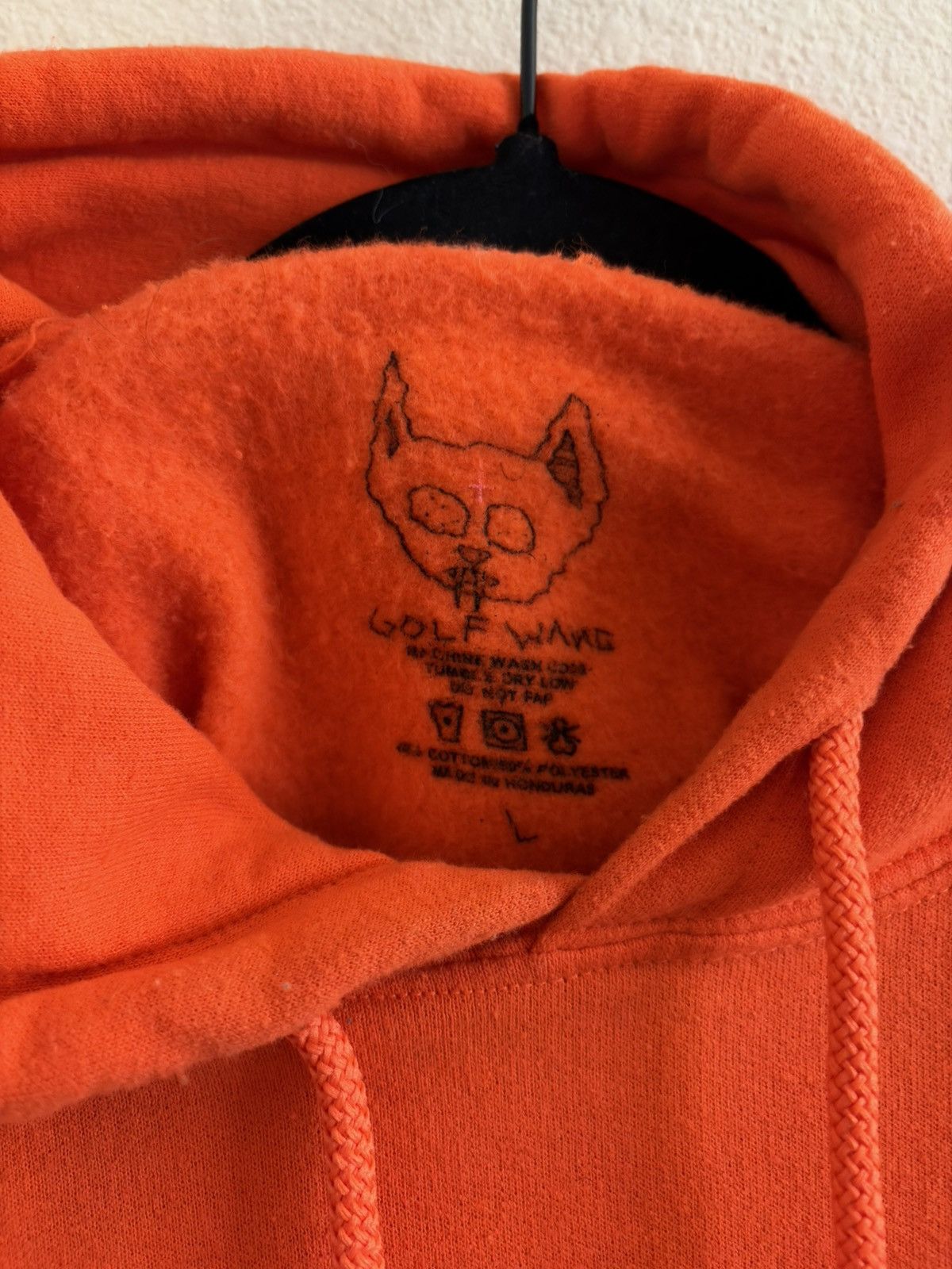 Golf Wang Grail 2012 Golf Wang Odd Eyes Cat Hoodie - Orange Size L Size US L / EU 52-54 / 3 - 5 Thumbnail
