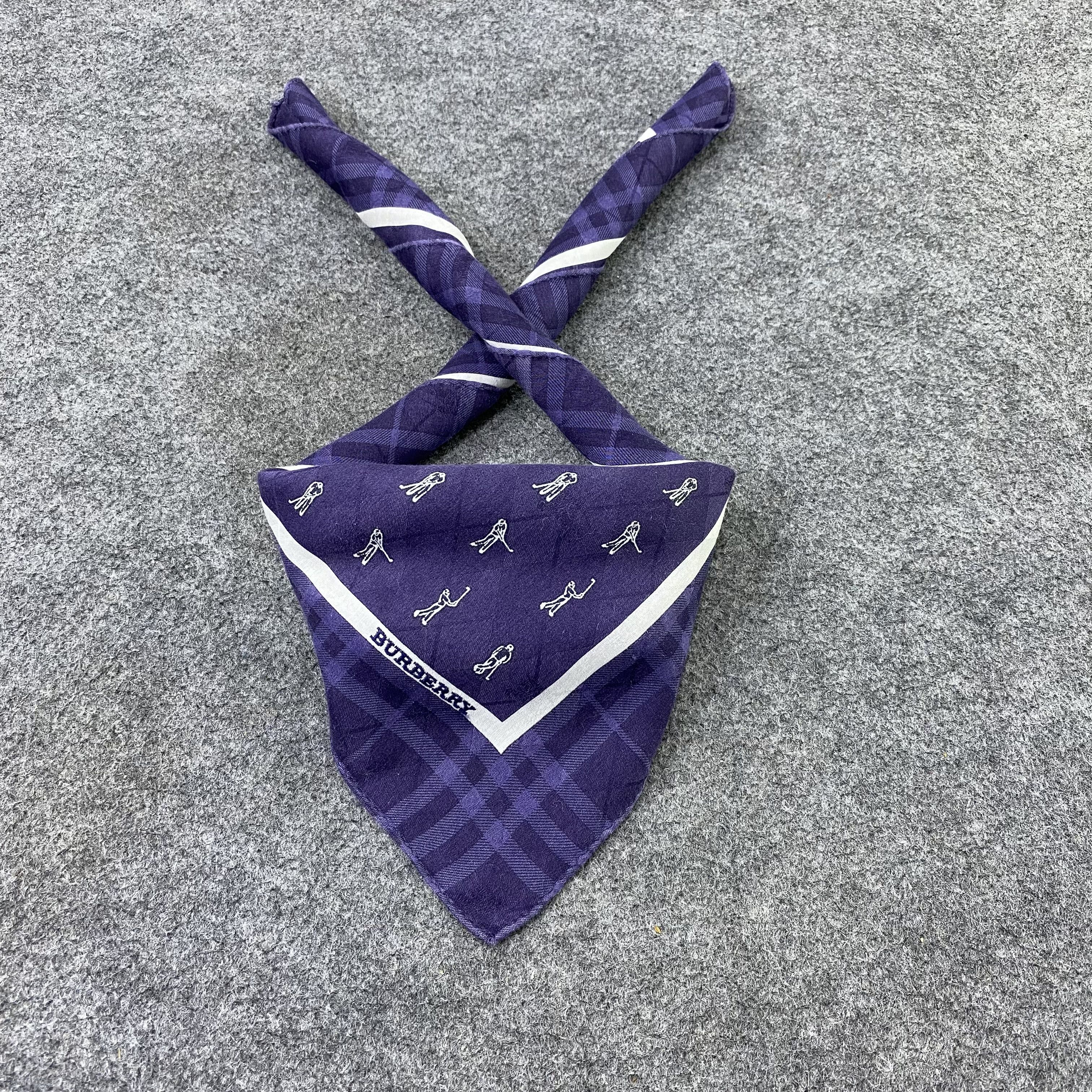 Burberry × Vintage Burberry Handkerchief / Bandana / Neckerchief-B1524 Size ONE SIZE - 2 Thumbnail