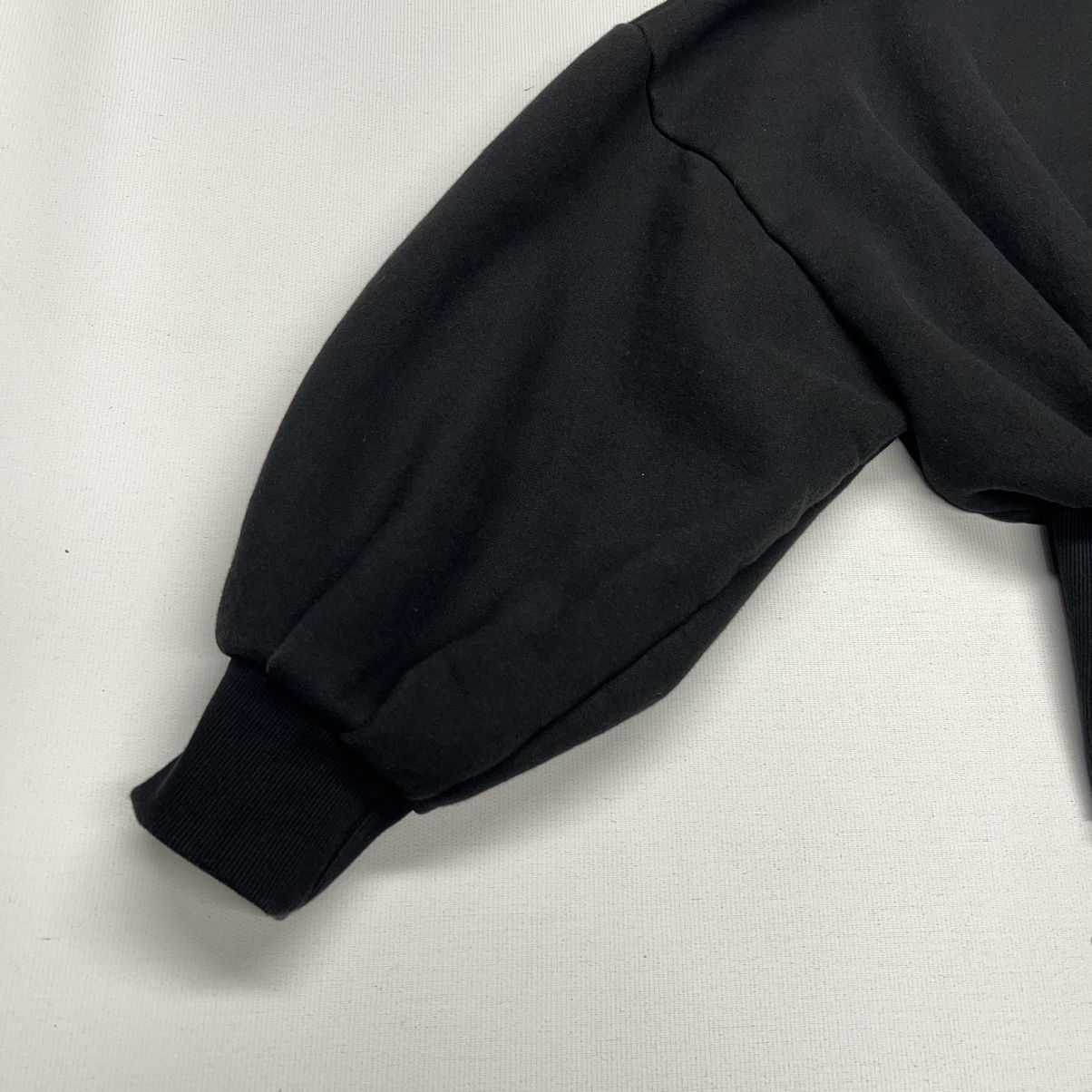 Other Laurent Sweater Black Cropped Zip Baggy Sweatshirt Designer Size S / US 4 / IT 40 - 11 Thumbnail