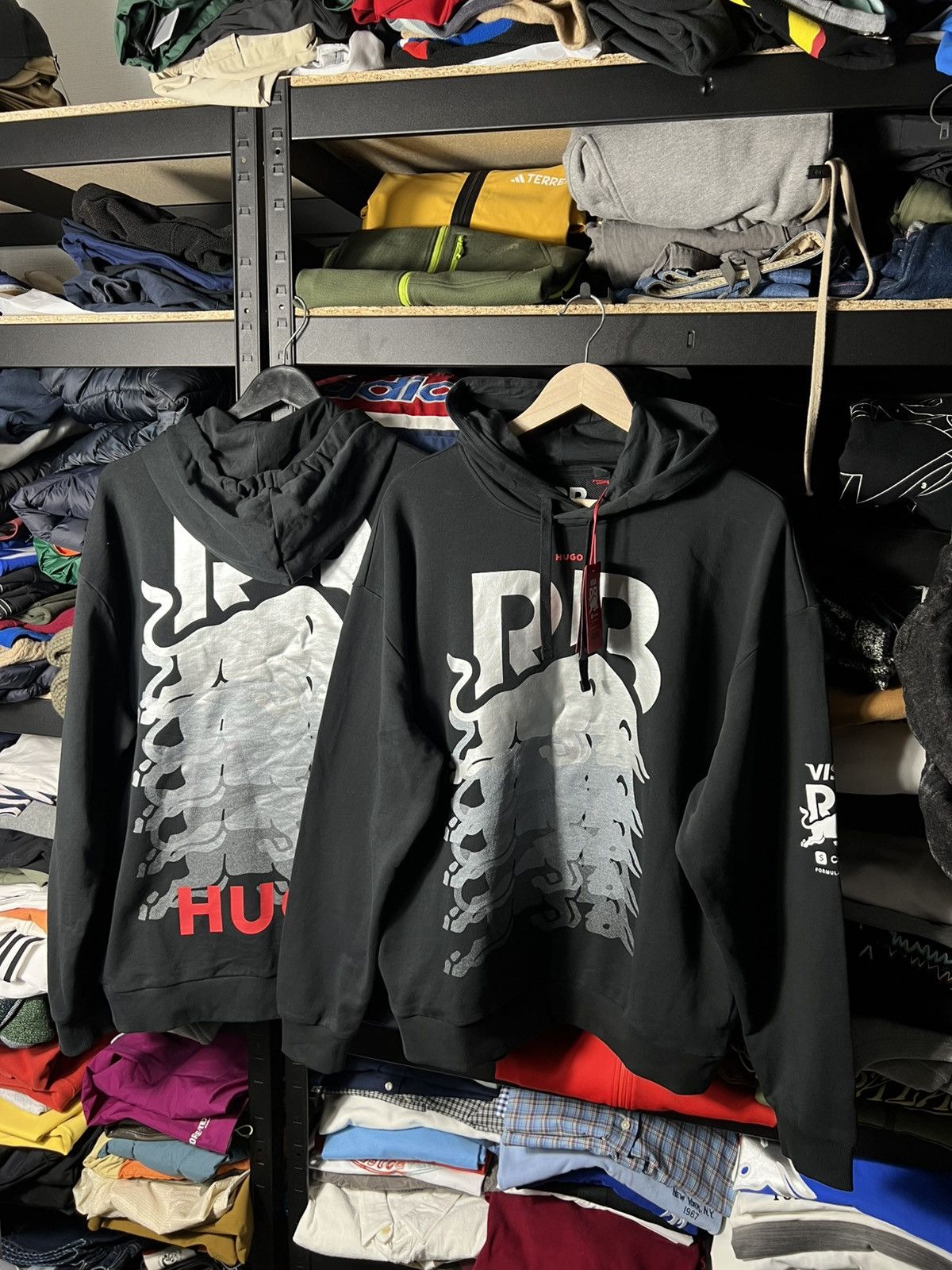Hugo HUGO Red Bull Racing Oversized Hoodie Black F1 Visa Cash App Size US M / EU 48-50 / 2 - 8 Thumbnail