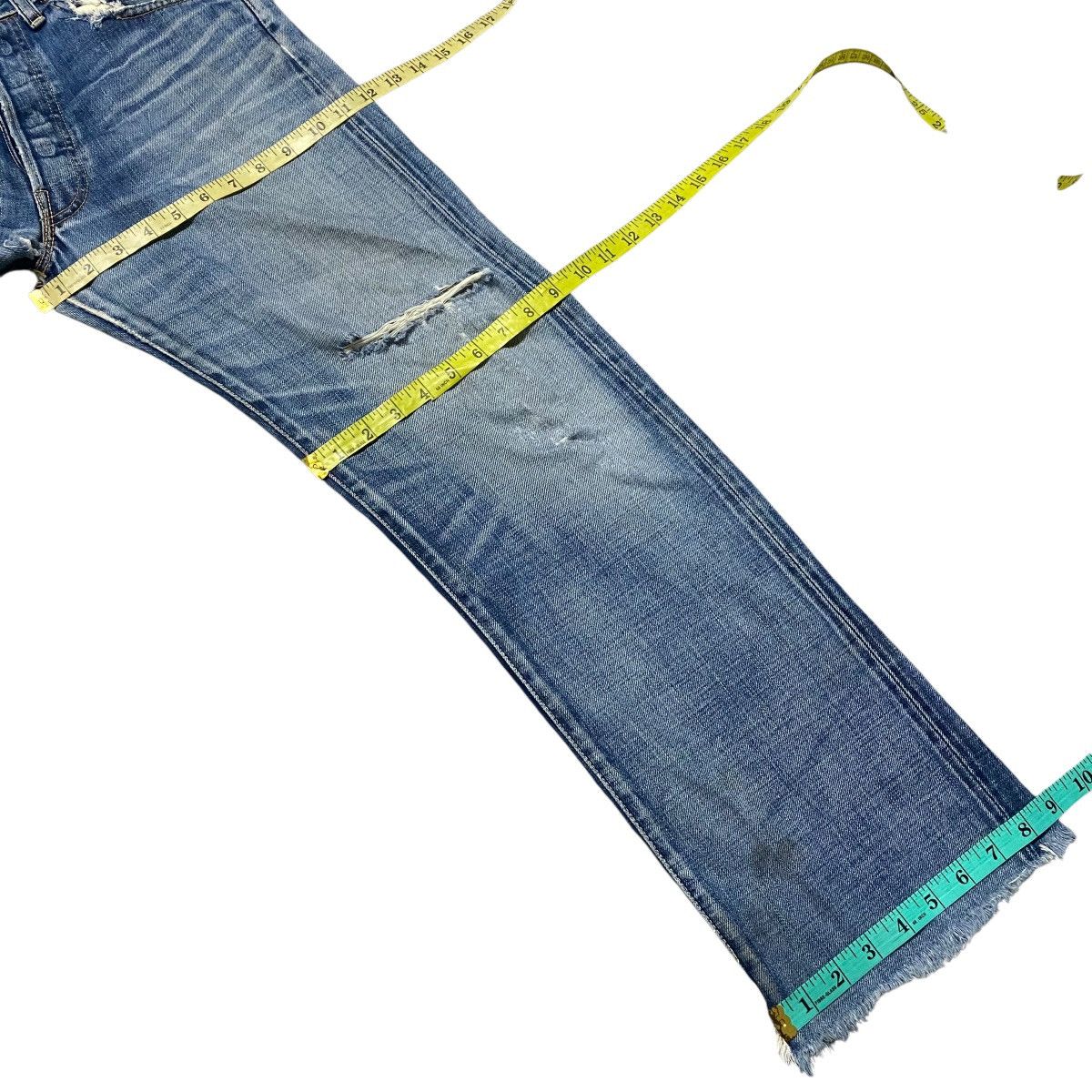 Levi's Vintage Y2K Levis 501 Big E Hidden Rivets Selvedge Jeans Size US 31 - 20 Thumbnail