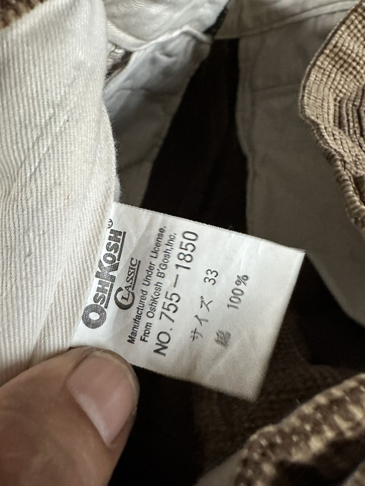 Vintage Vintage Oshkosh Soft Qorduroy Pants 30x31 D310 Size US 31 - 9 Thumbnail