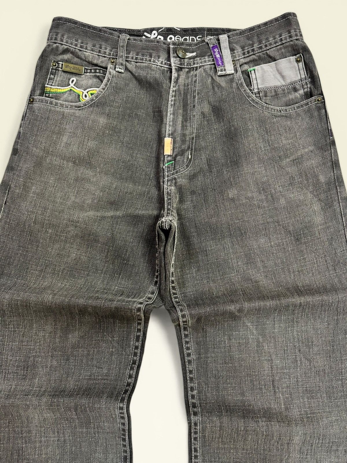 LRG Vtg LRG Gray Colour of The Season Baggy Loose Fit Jeans Size US 30 / EU 46 - 5 Thumbnail