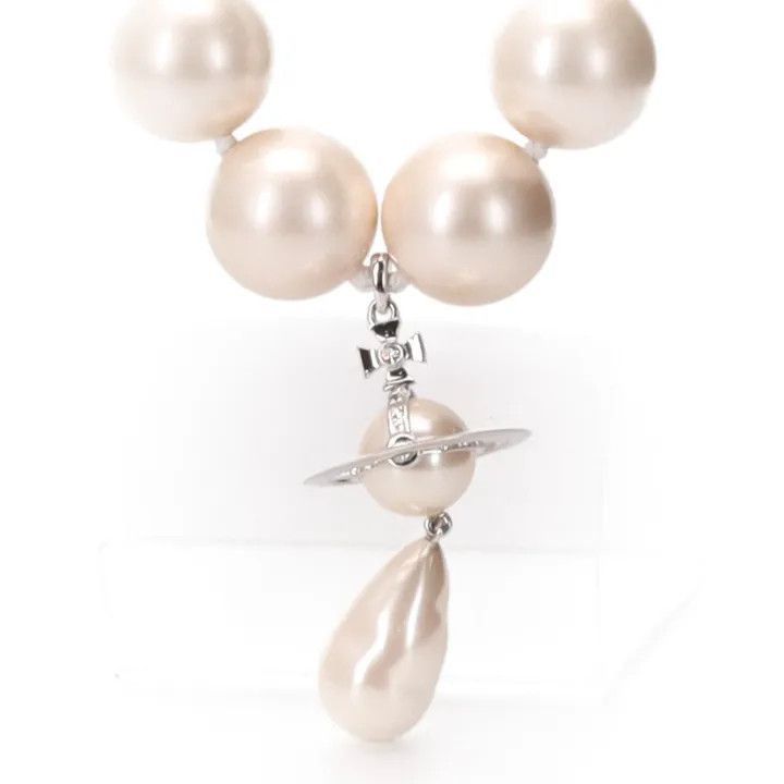 Vivienne Westwood Vivienne Westwood Irregular Pearl Drop Crystal Necklace -25 Size ONE SIZE - 2 Thumbnail