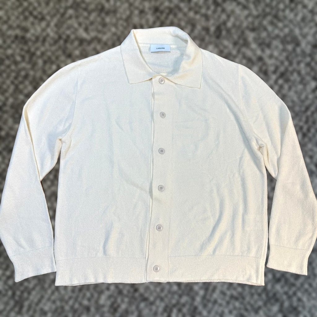 Lardini Lardini Italy Mens Cardigan Sweater XXL 2XL Cotton blend Button Collar Size US XXL / EU 58 / 5 - 1 Thumbnail