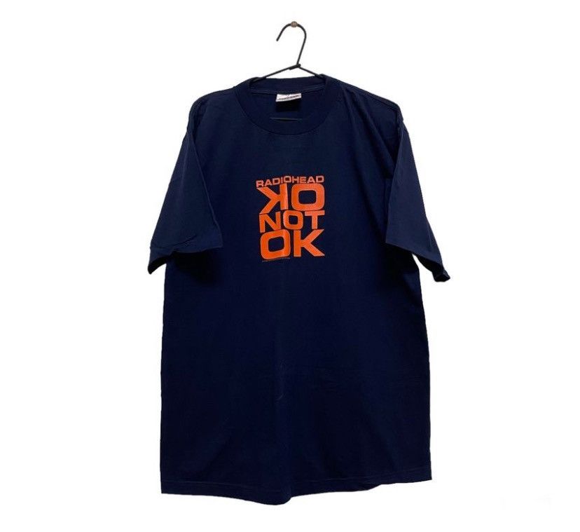 image of Band Tees x Vintage '97 Radiohead Ok Not Ok,oasis,blur in Navy, Men's (Size XL)