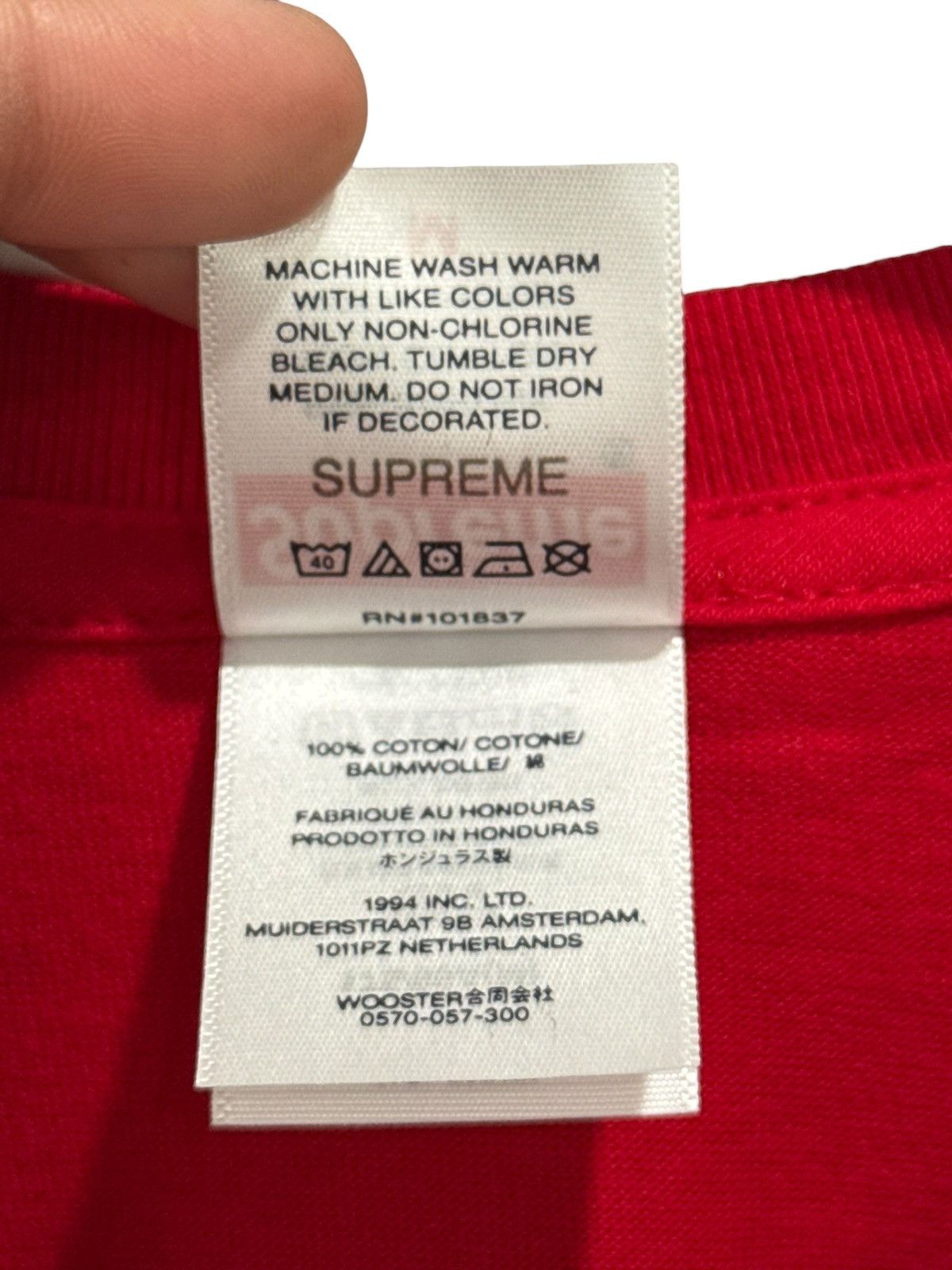 Supreme Supreme Grim Reaper Tee Red Size US M / EU 48-50 / 2 - 5 Thumbnail