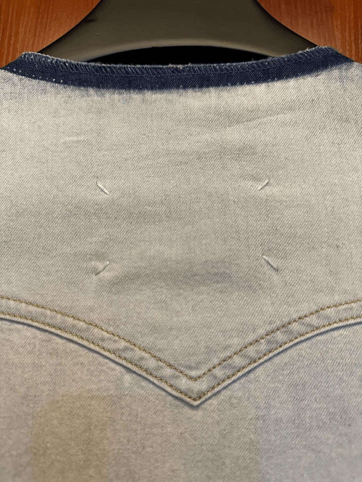 Maison Margiela Maison Margiela Sz 38 Maison Margiela Neckless Denim Jacke Size US M / EU 48-50 / 2 - 6 Thumbnail