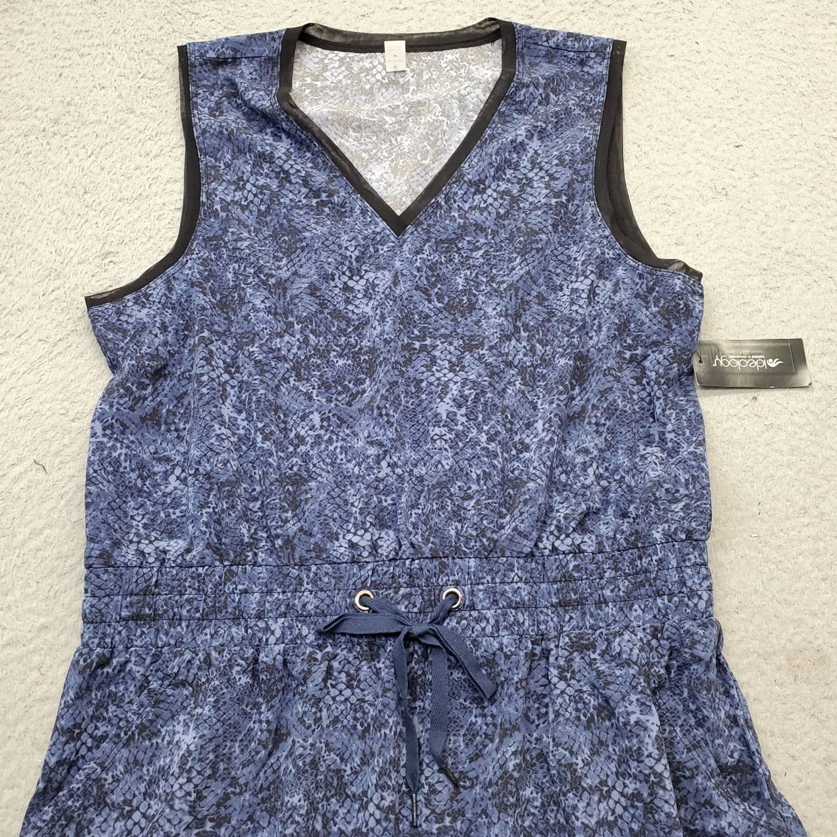Vintage Ideology Shirt? Tank Dress Womens M Multi Snake Print Stretch Pullover V-Neck Midi Dress Size M / US 6-8 / IT 42-44 - 5 Thumbnail