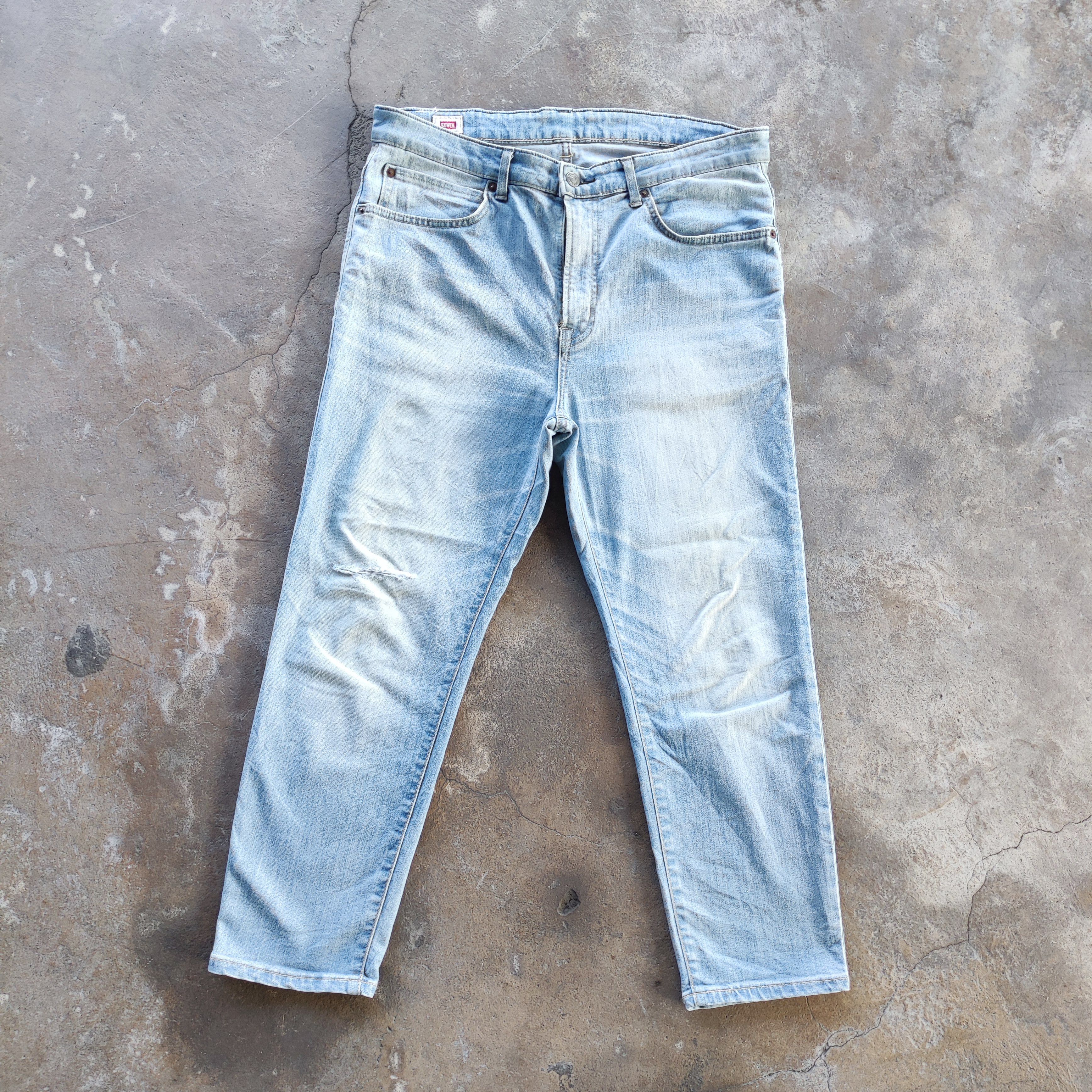 Edwin Vintage Edwin Brand Jean Distressed Faded Pants Size US 35 - 1 Thumbnail