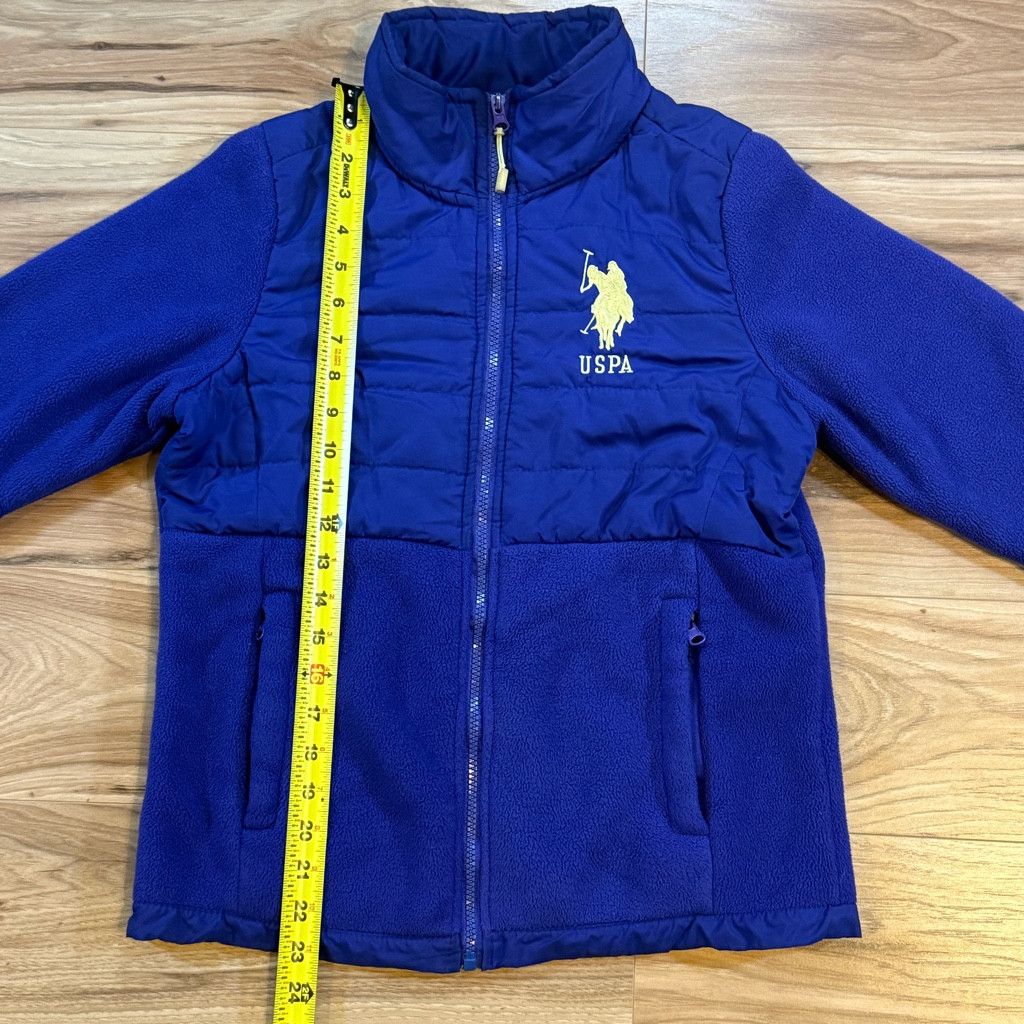U.S. Polo Assn. U.S. Polo Assn Women’s Blue Fleece Puffer Jacket M Size L / US 10 / IT 46 - 7 Thumbnail