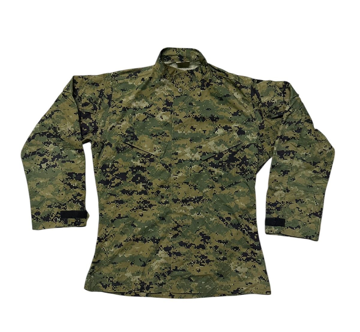 Vintage Vintage USMC woodland camo slang pocket button shirts jacket Size US M / EU 48-50 / 2 - 5 Thumbnail