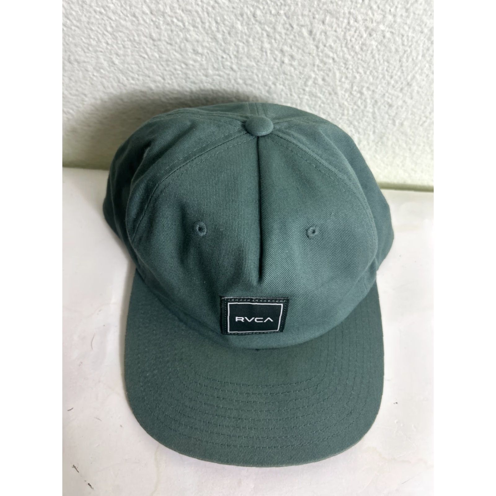 RVCA RVCA Green Cotton SnapBack Hat Adjustable Men One Size Green Snapback Hat Size ONE SIZE - 5 Thumbnail