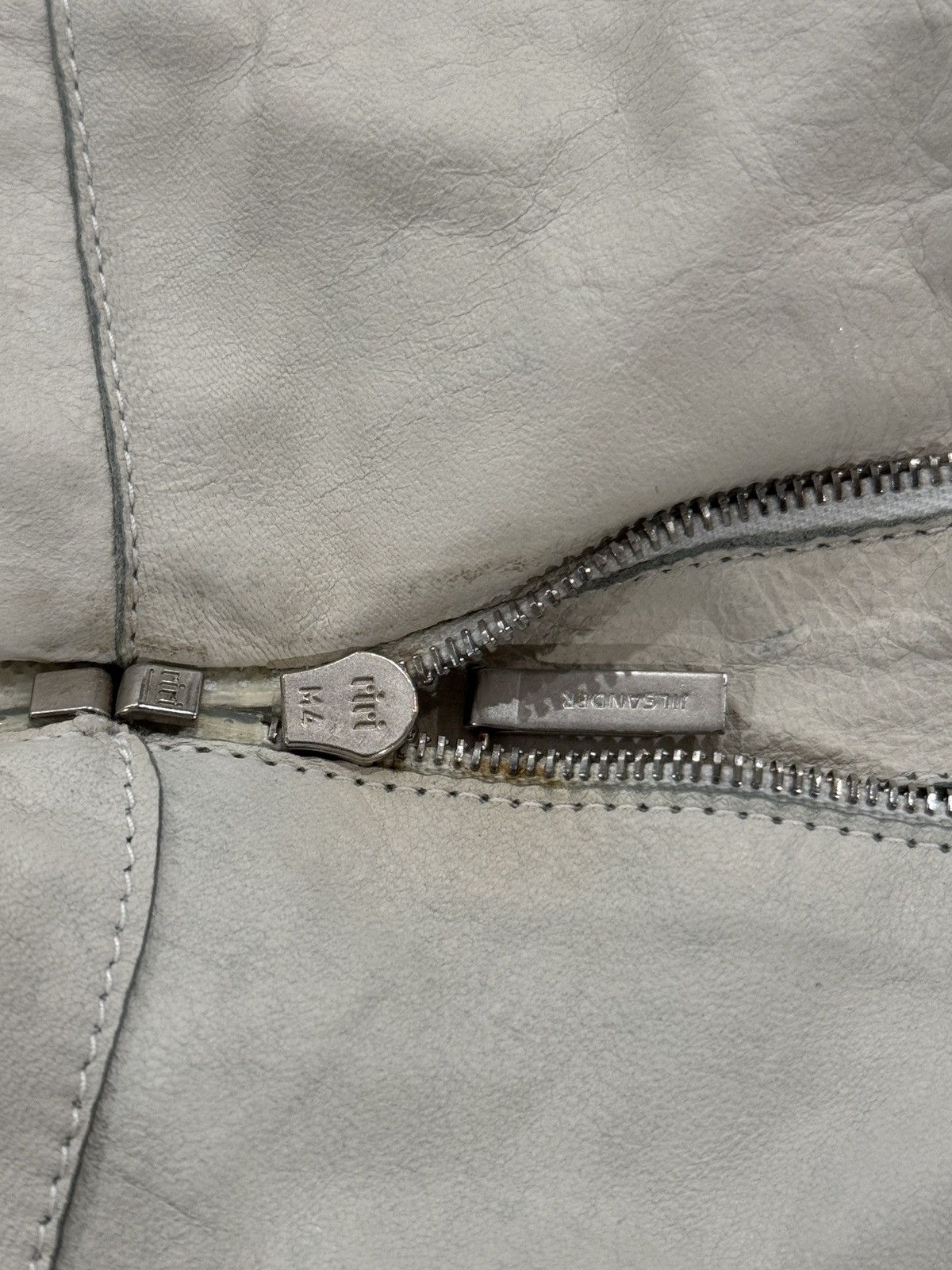 Jil Sander Jil sander Calfskin Rider Jacket White Size US S / EU 44-46 / 1 - 2 Thumbnail