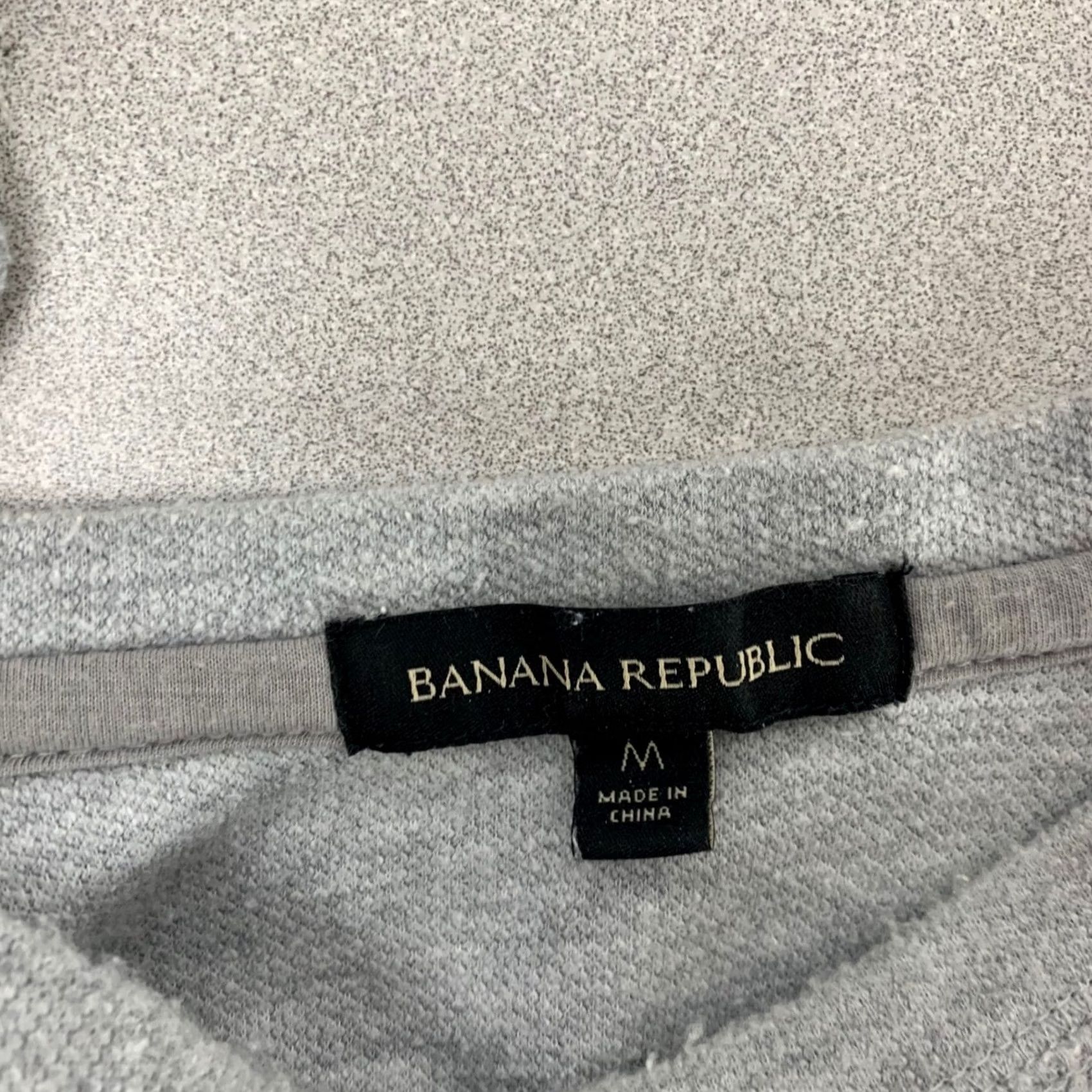 Banana Republic Banana Republic Sweatshirt Mens Medium Gray Long Sleeve Thermal Texture Knit Crew Neck Raglan Logo Hem US Size US M / EU 48-50 / 2 - 3 Thumbnail