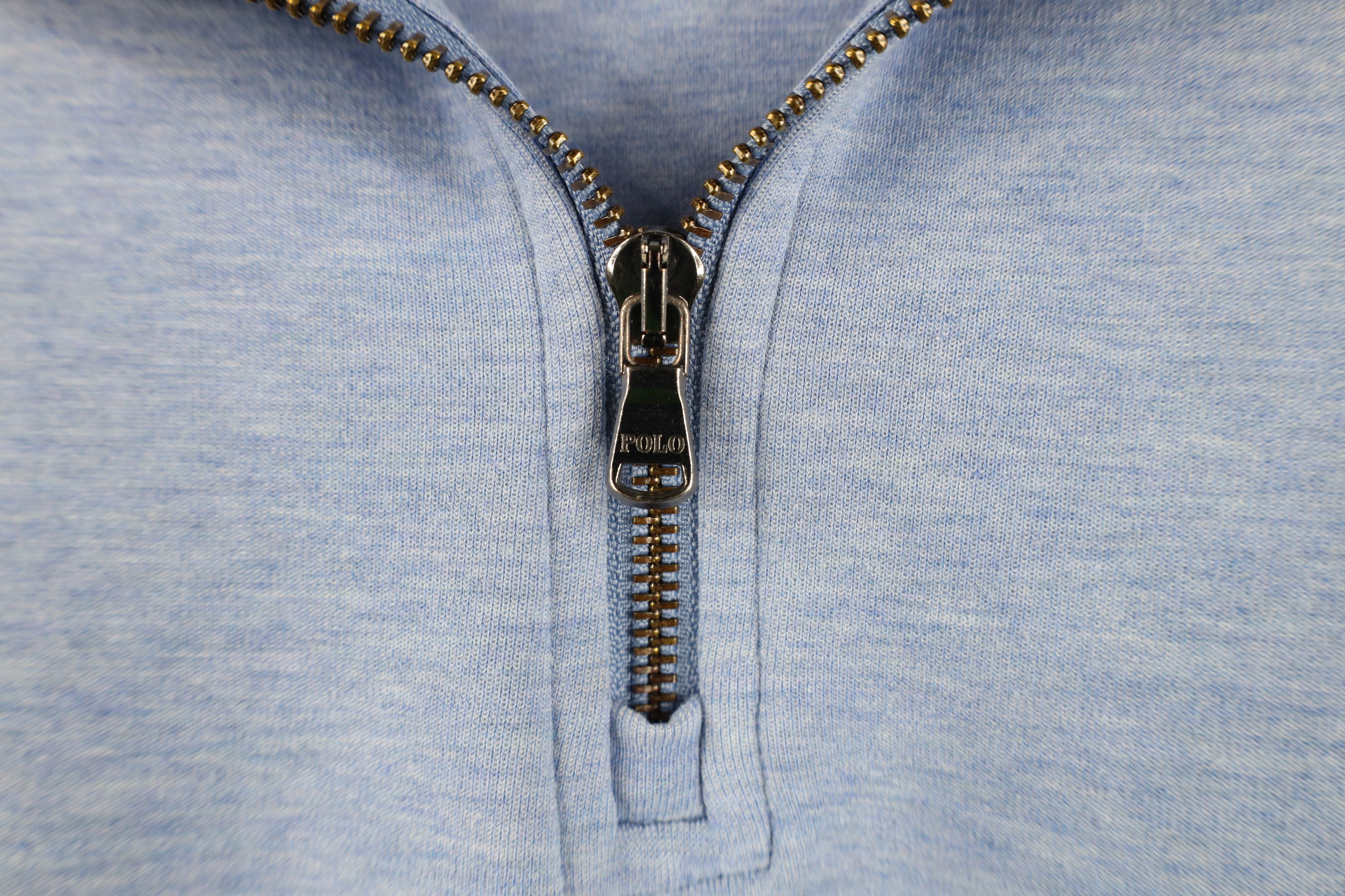 Ralph Lauren Ralph Lauren Cotton Touch Half Zip Pullover Sweater Blue Size US L / EU 52-54 / 3 - 5 Thumbnail