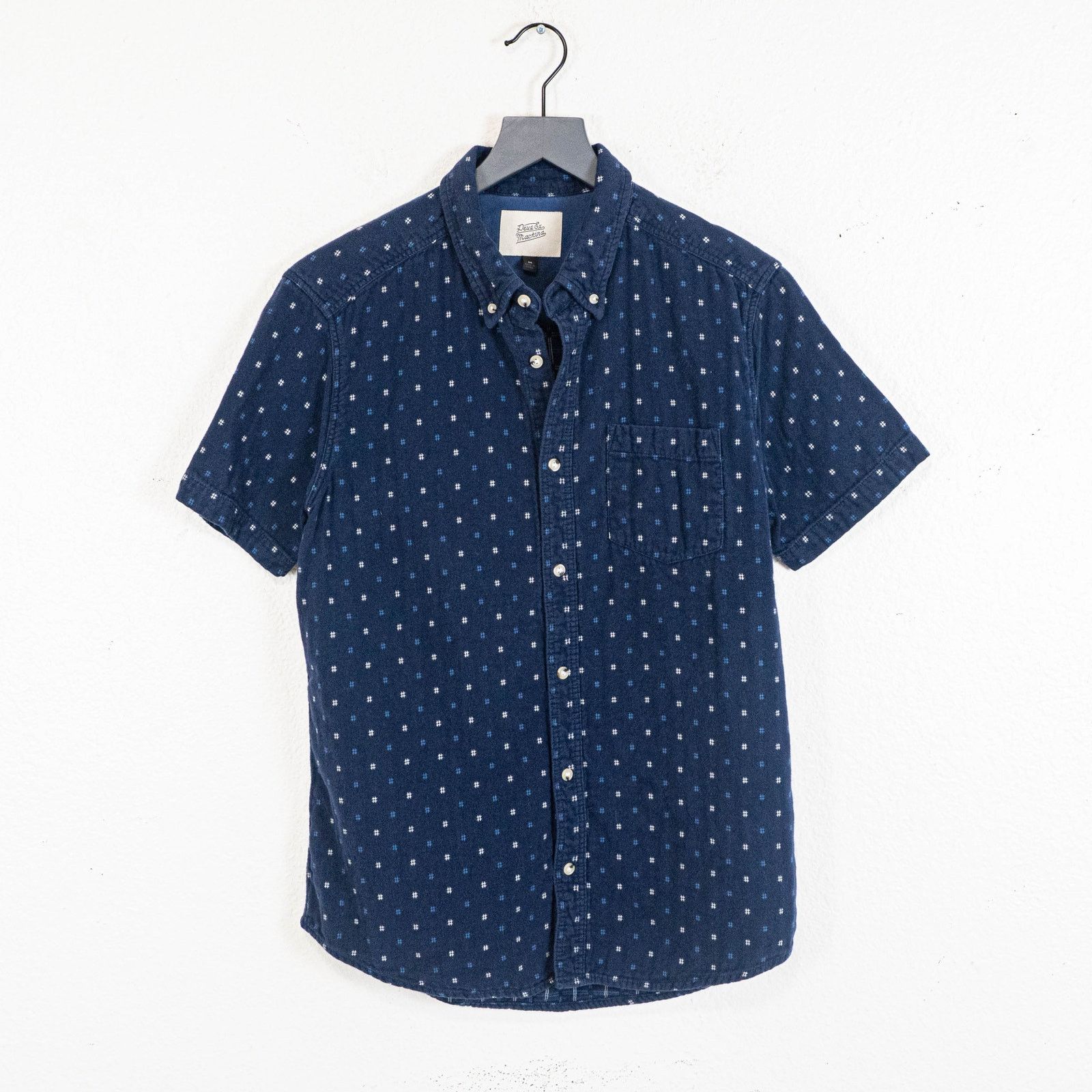 Deus Ex Machina Deus Ex Machina Belbin Check Shirt Short Sleeve Navy Medium Size US M / EU 48-50 / 2 - 1 Thumbnail