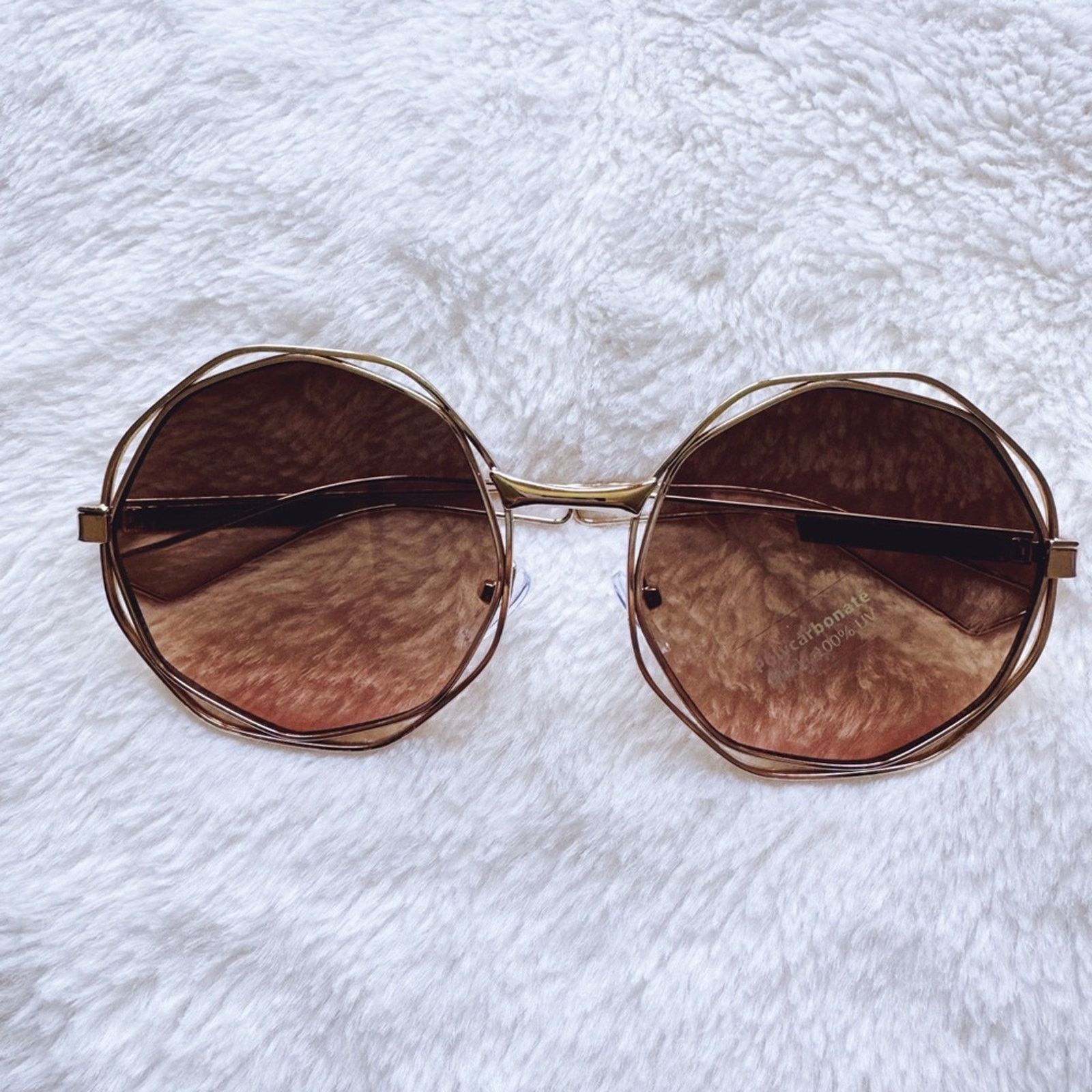 Other Seraphina Brown Geometric Sunglasses Size ONE SIZE - 1 Thumbnail
