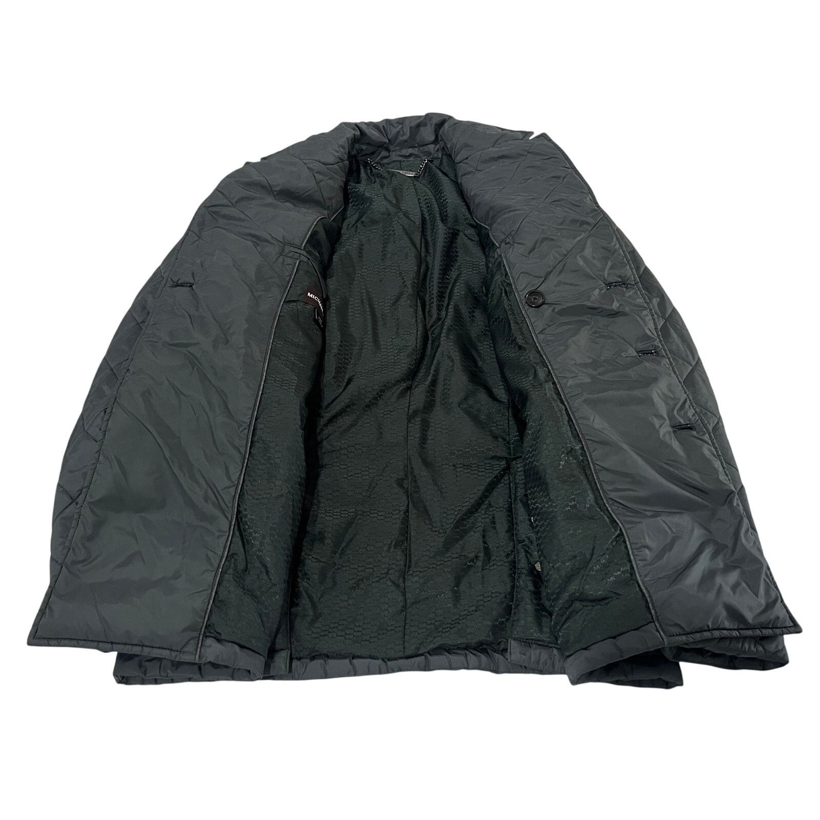 *R49 MICHAEL KORS Men\'s Quilted Puffer Jacket Gray 40R