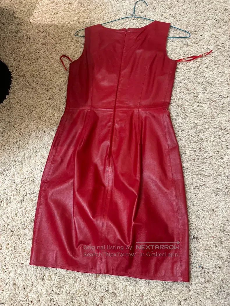 Valentino Valentino Red sheepskin dress Size M / US 6-8 / IT 42-44 - 5 Thumbnail