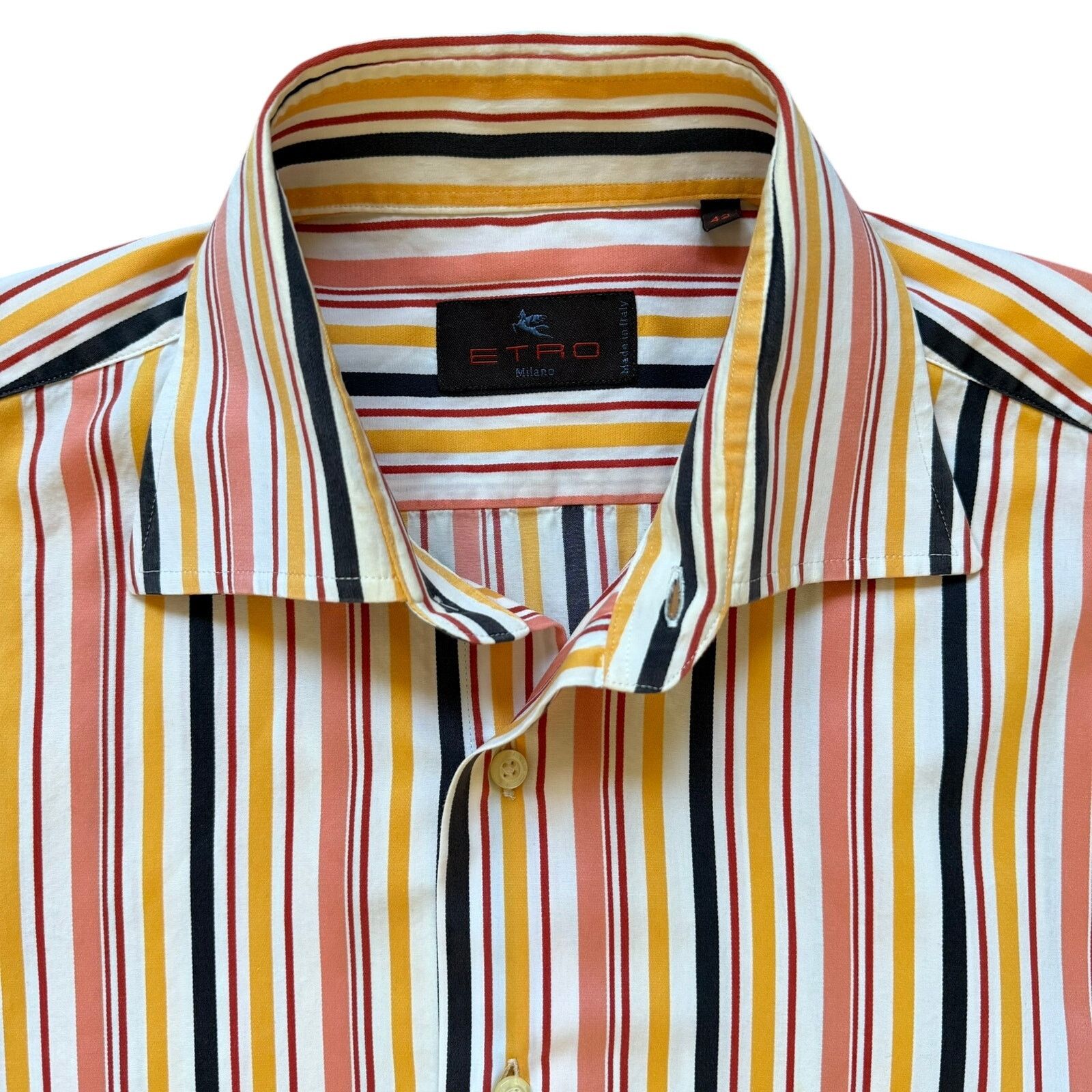 Etro Etro Milano Striped Button Up 100% Cotton Italy 42 Size US XS / EU 42 / 0 - 1 Thumbnail