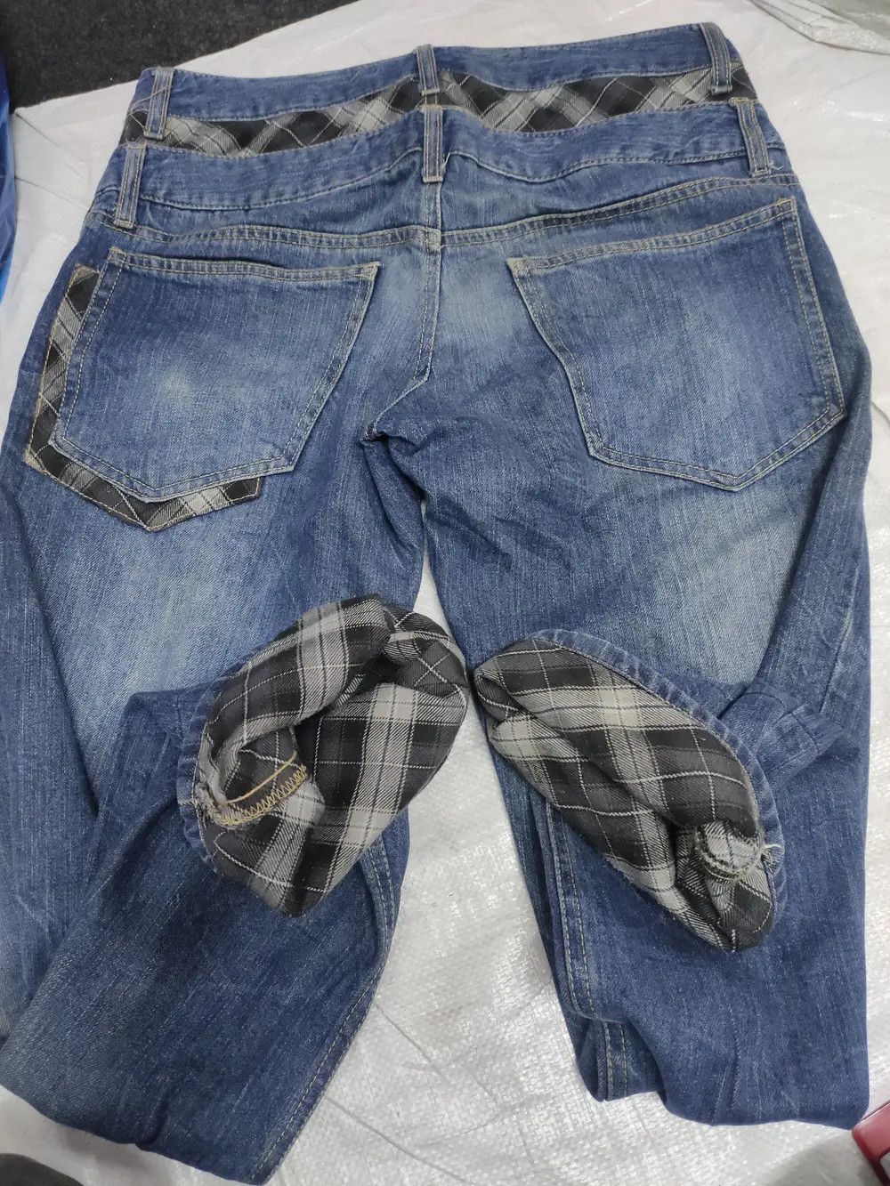 Japanese Brand Japanese brand double waist jeans Size US 33 - 4 Thumbnail