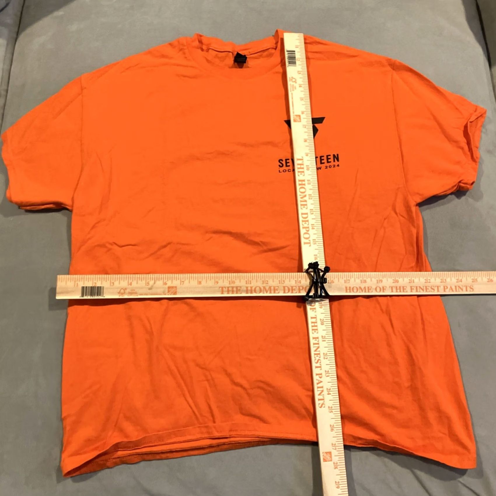 Gildan RARE SEVENTEEN 2024 Tour Local Crew T Shirt Men's XL Gildan Orange Regular Size XL Shirt Mens Size US XL / EU 56 / 4 - 4 Thumbnail