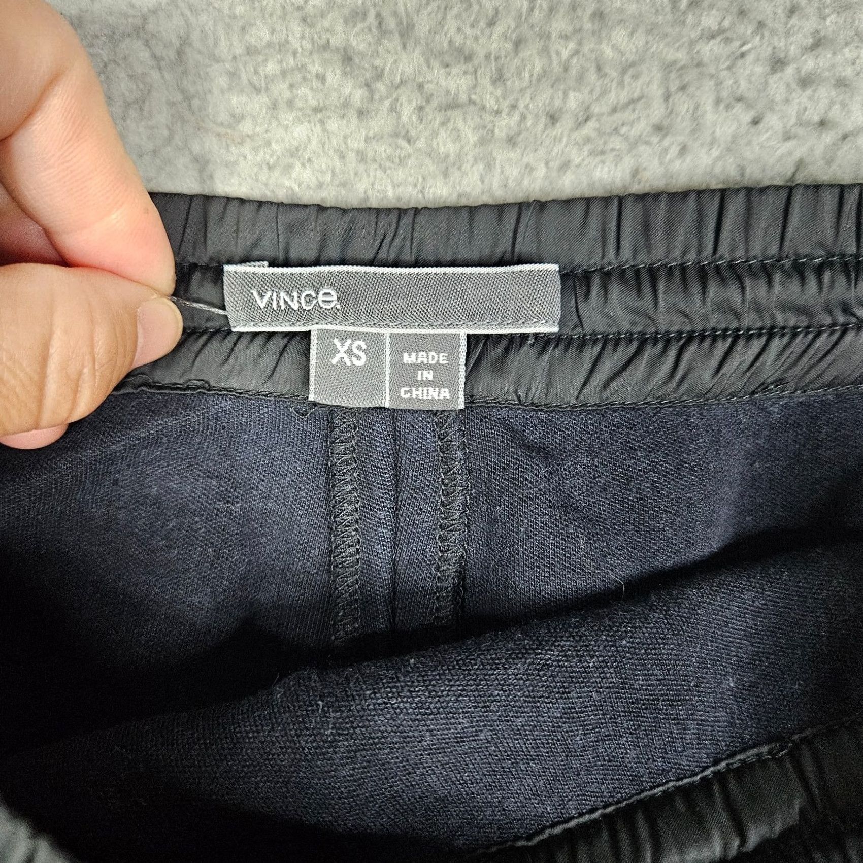 Vince Vince Skirt Women XS Mini Dark Gray Pull-on, Short, Knit, Cotton Nylon, Solid, Spring Summer, All Seasons, Regular, Women Size 26" / US 2 / IT 38 - 3 Thumbnail