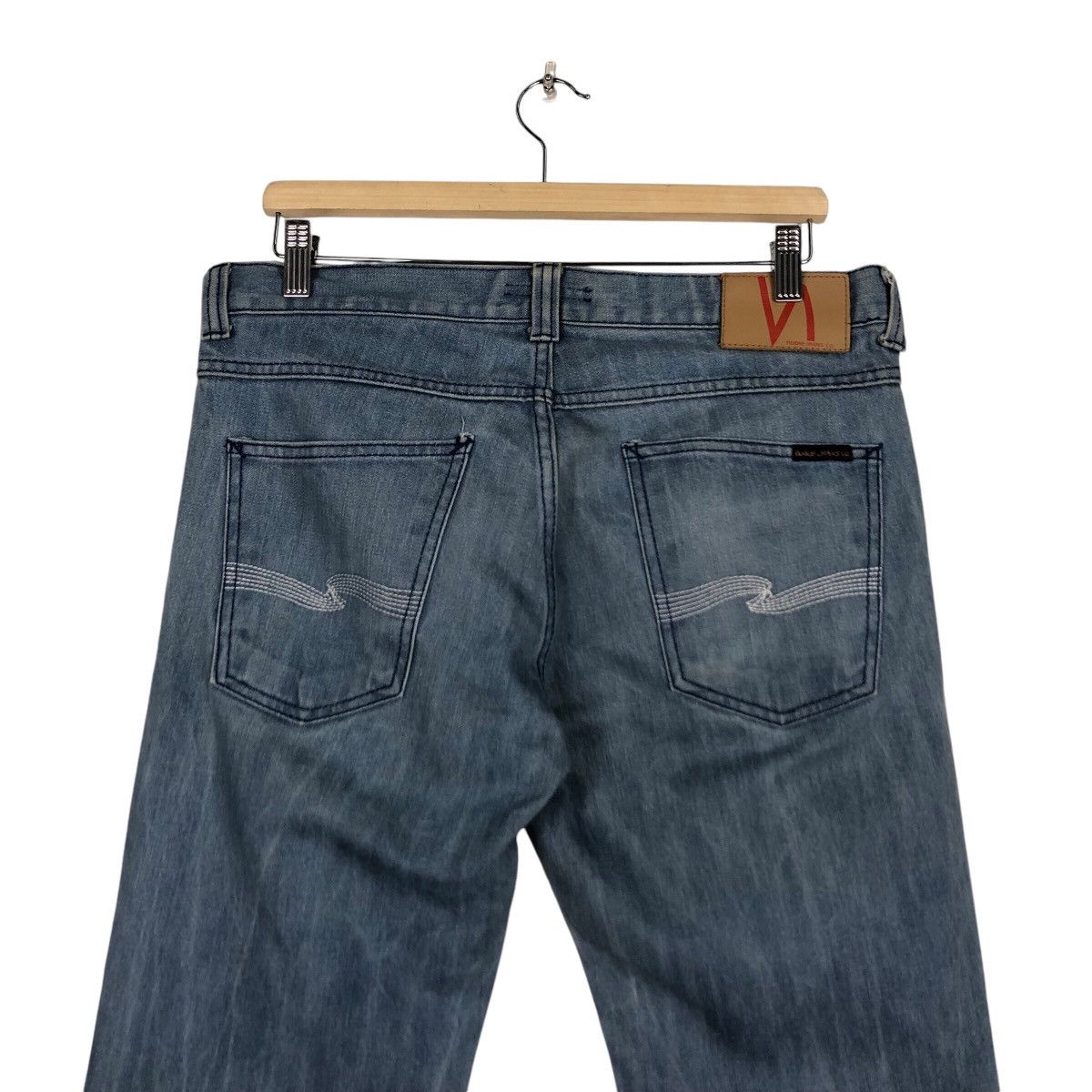 Nudie Jeans Nudie light Blue Jean Rare Famous Brand Size US 34 / EU 50 - 8 Thumbnail