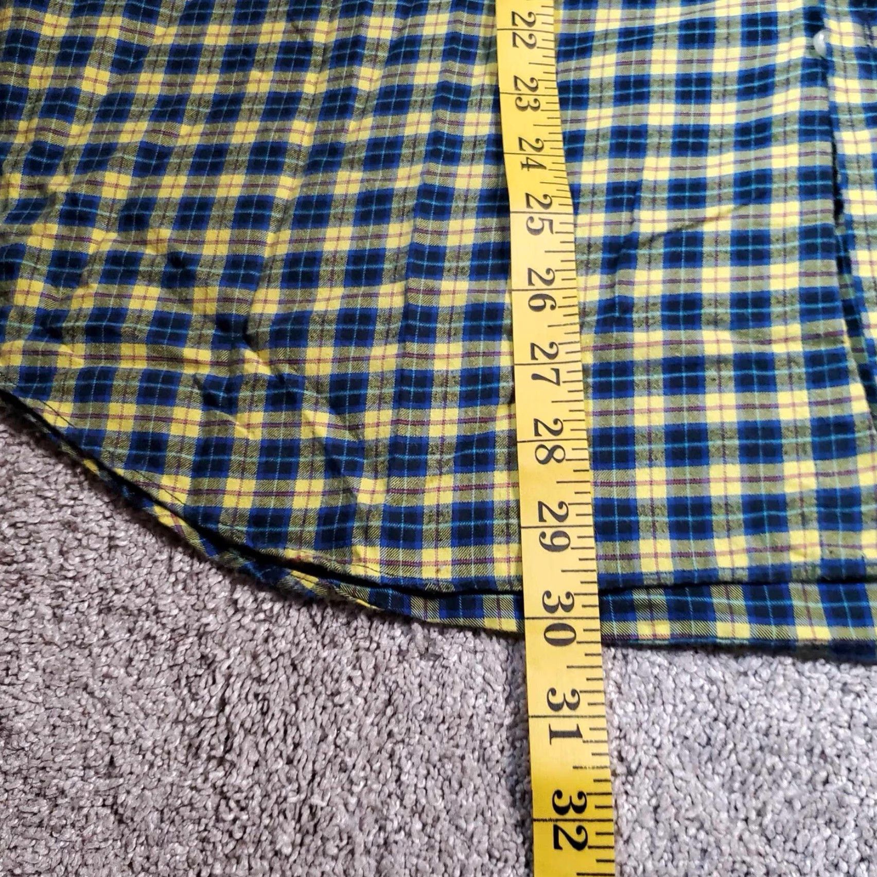 Polo Ralph Lauren Polo Ralph Lauren Shirt Mens XL Button Up Long Sleeve Yellow Plaid Size US XL / EU 56 / 4 - 7 Thumbnail