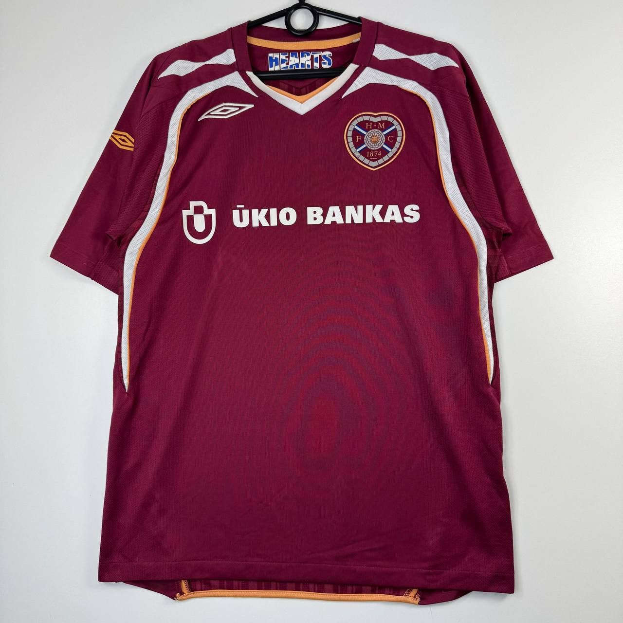 Umbro Umbro Hearts FC Home Football Shirt Maroon Mens Size M Size US M / EU 48-50 / 2 - 1 Thumbnail