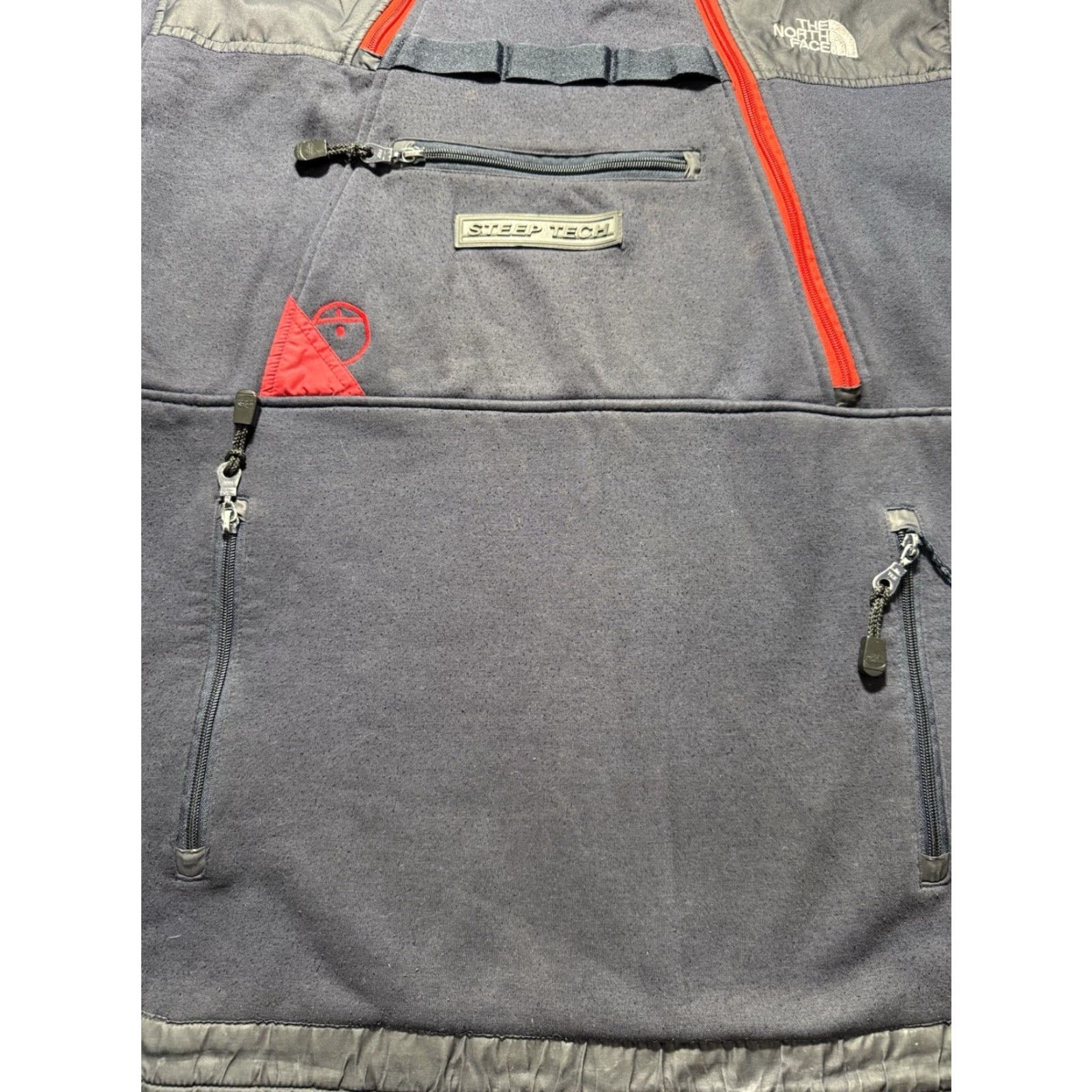 The North Face VINTAGE The North Face Steep Tech Jacket 3XL Blue Mens Windbreaker Fleece Hooded Pockets Zipper 90s 2000s Outdoor Ski Snowboard Hiking Size US XXL / EU 58 / 5 - 4 Thumbnail