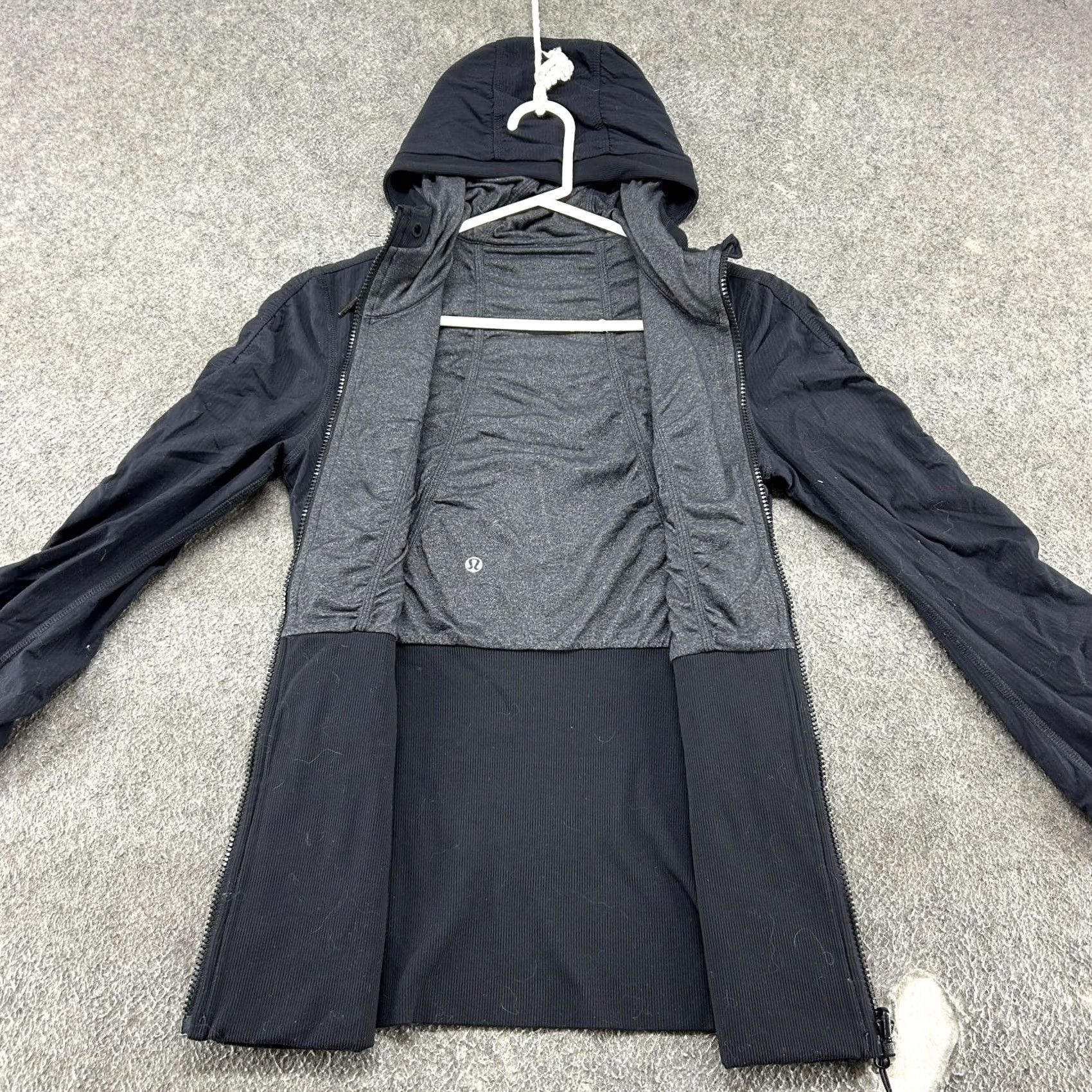 Lululemon Lululemon Hoodie Womens 6 Black Fleece Stretch Full Zip Dance Studio Jacket Size M / US 6-8 / IT 42-44 - 2 Thumbnail