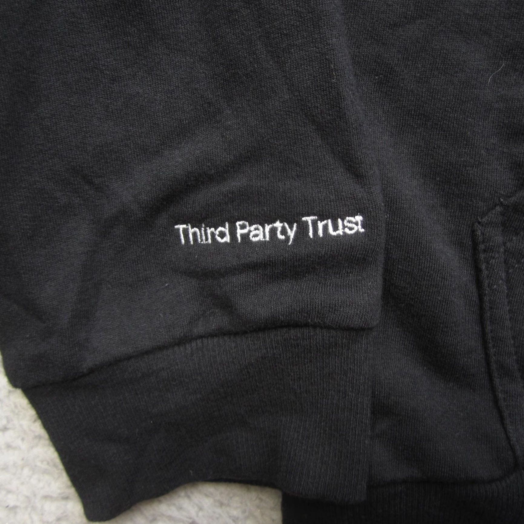 Marine Layer VINTAGE Marine Layer Hoodie Mens L Black Full Zip Third Party Trust Embroidered Logo Size US L / EU 52-54 / 3 - 5 Thumbnail
