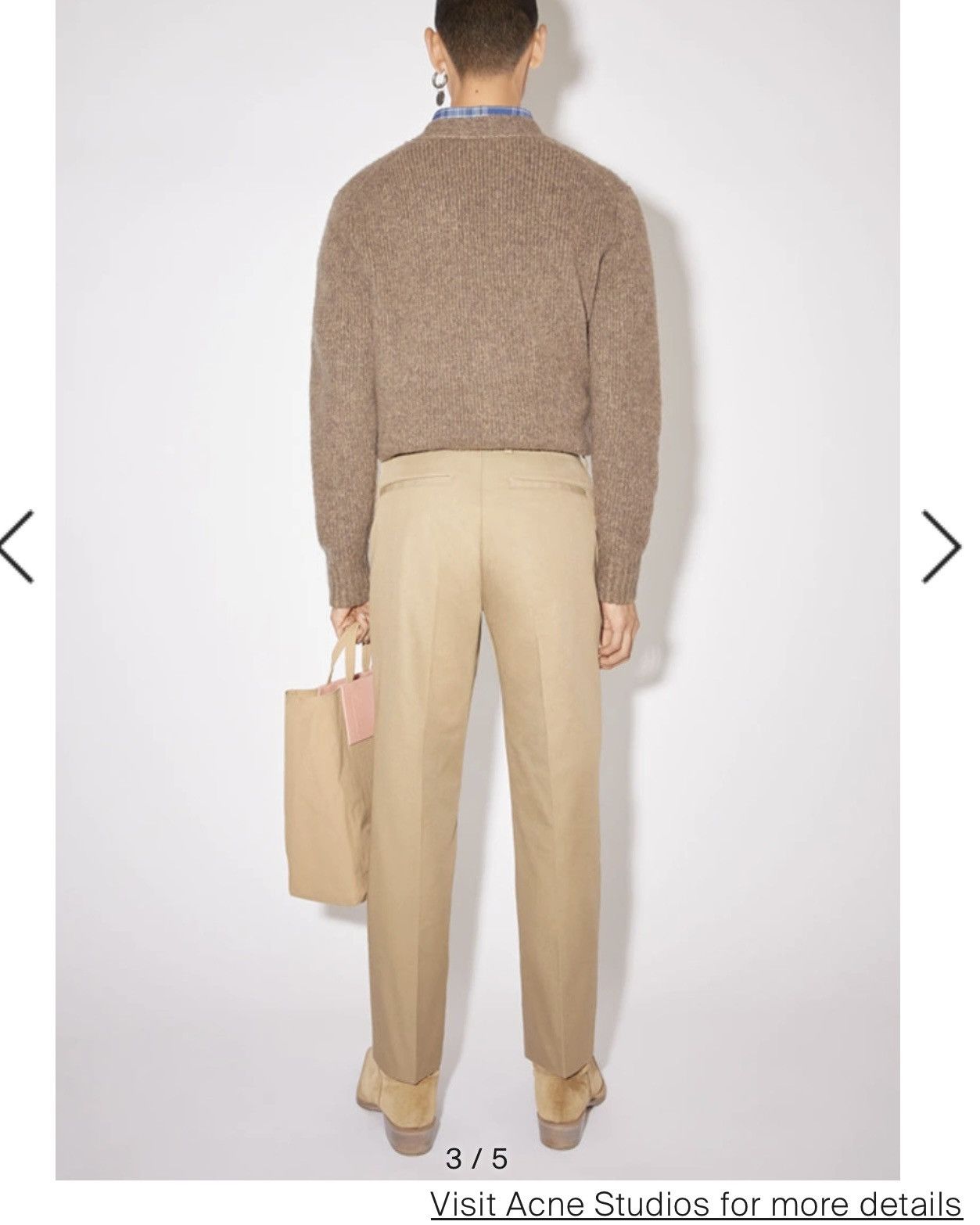 Acne Studios Acne Studios Chino Trousers Sand Beige Size US 30 / EU 46 - 8 Thumbnail